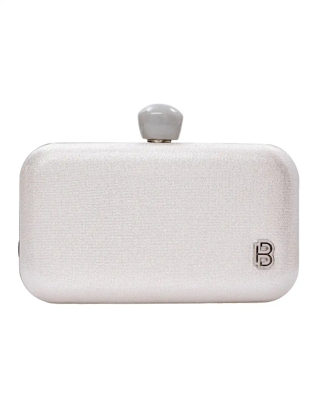 Τσάντα φάκελος clutch -JH-21983 – Ασημί