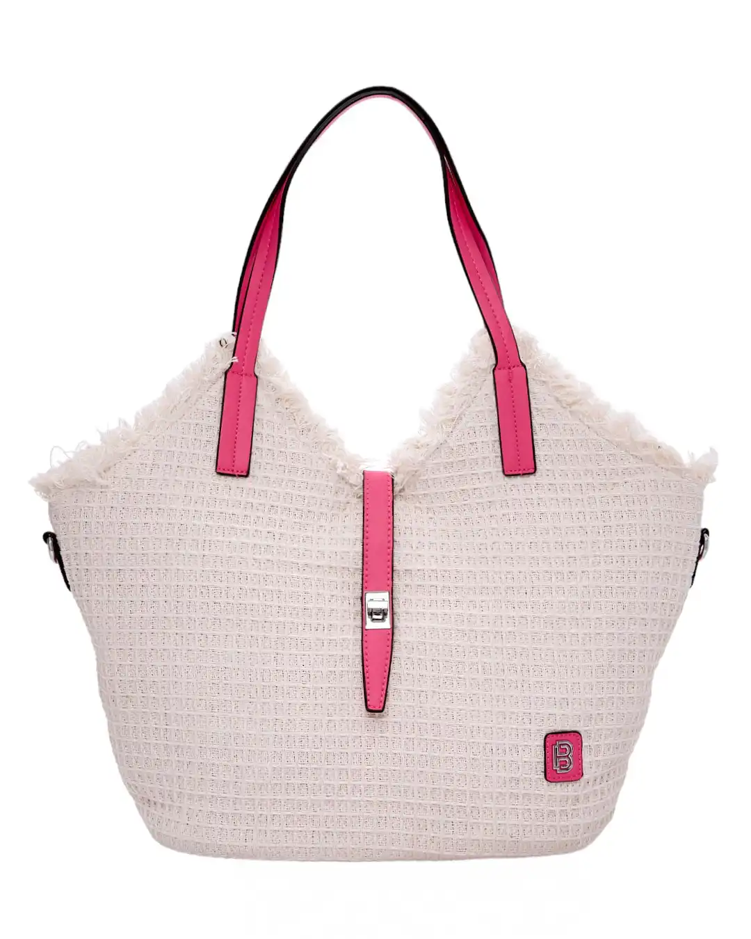 Ψάθινη τσάντα ώμου BY-31402 – Φούξ