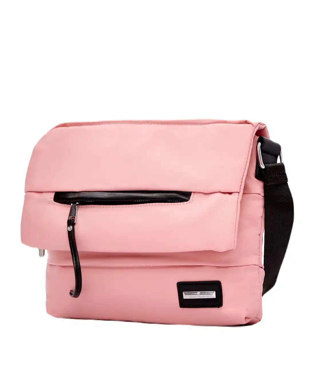 Τσάντα χιαστι με αδιάβροχο ύφασμα-KX2235 – Ρόζ
