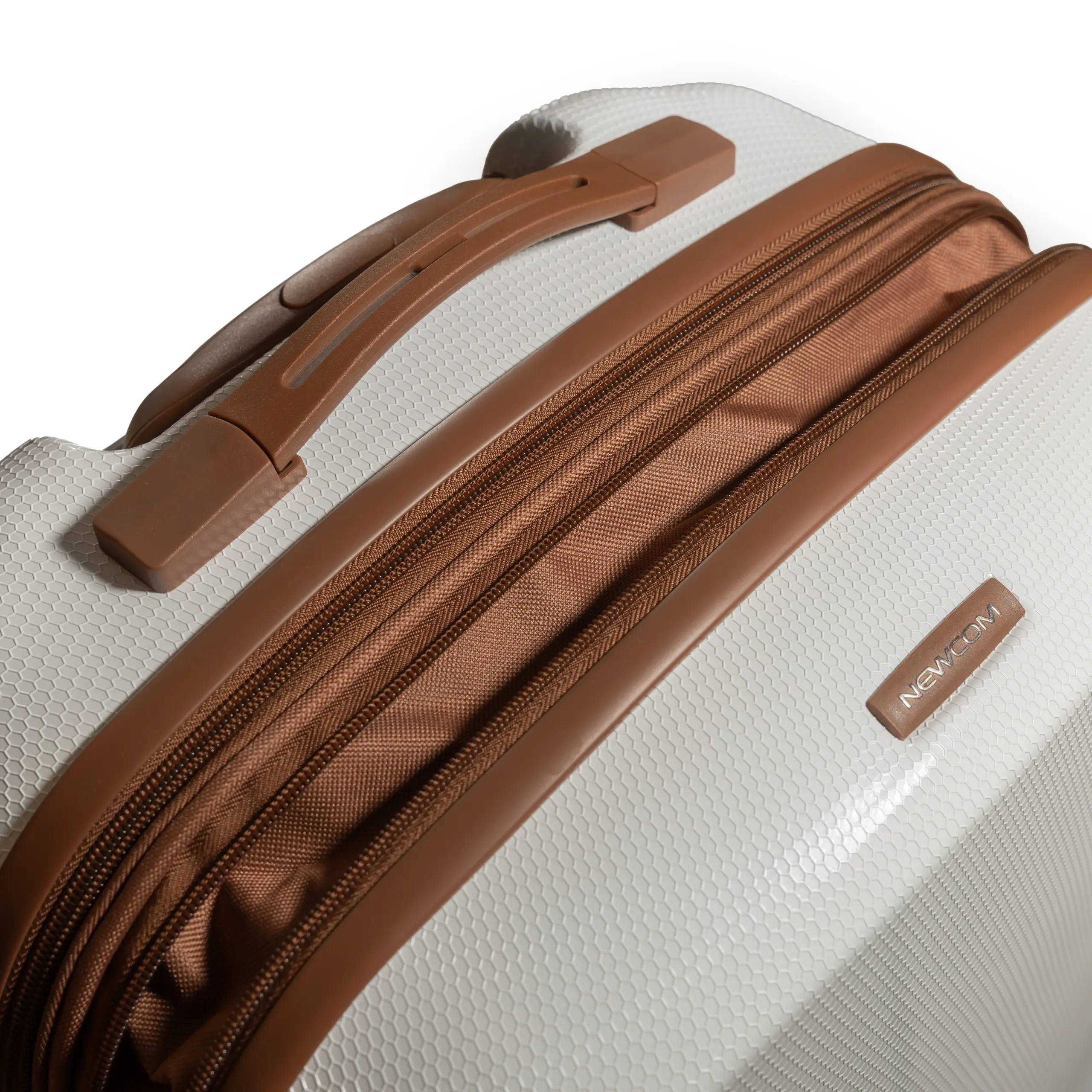 Βαλίτσα μεγάλη με ρόδες Newcom PC N1488/70 white