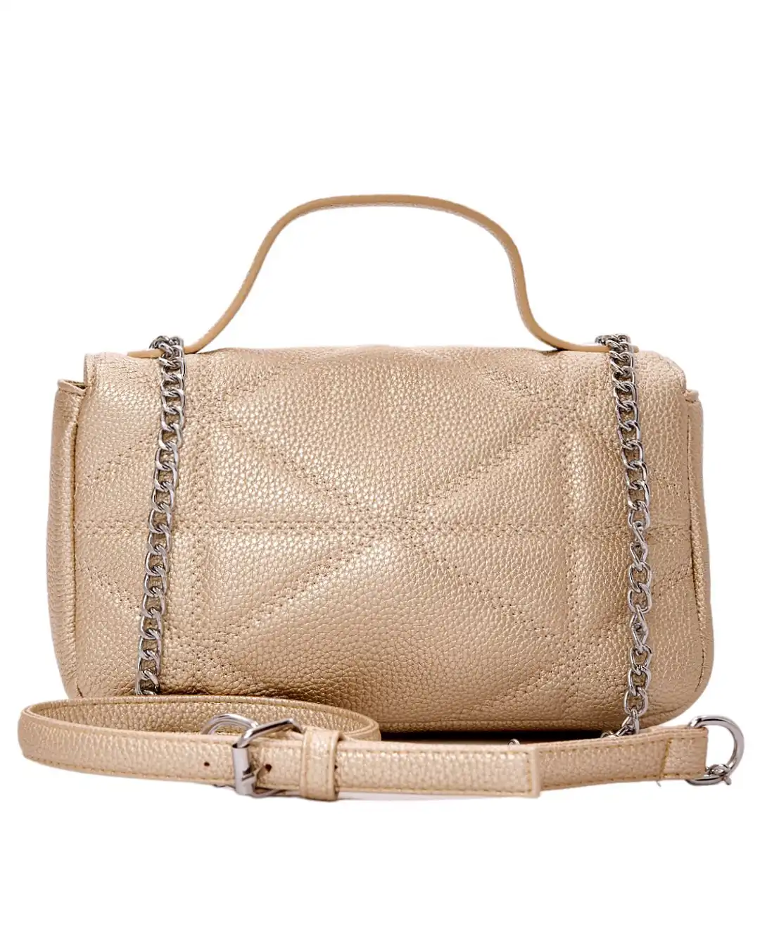 Τσάντα χιαστί με αλυσίδα-SW8951 - Χρυσό