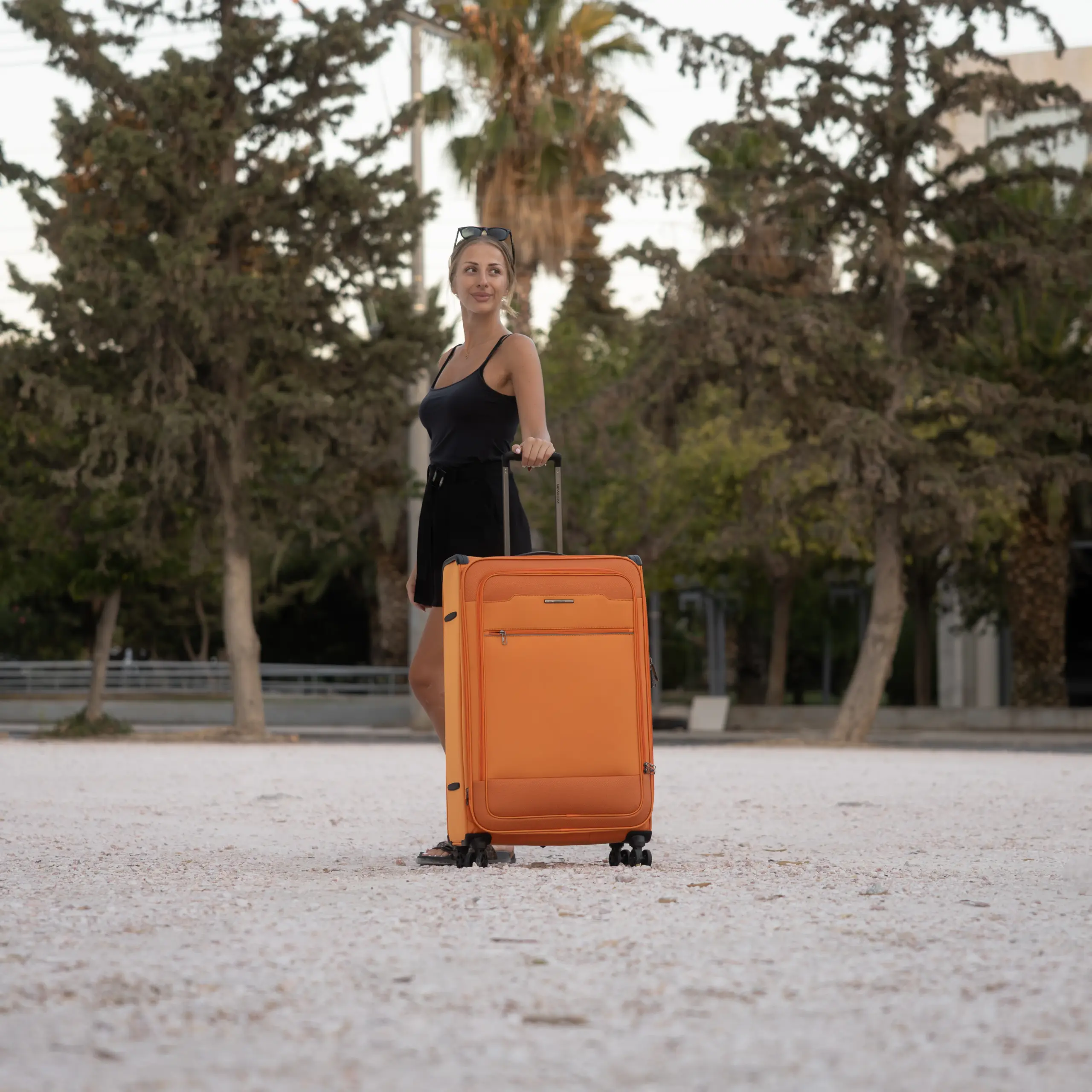 Βαλίτσα Μεγάλη Υφασμάτινη 23+ κιλών Newcom N1510/70 orange