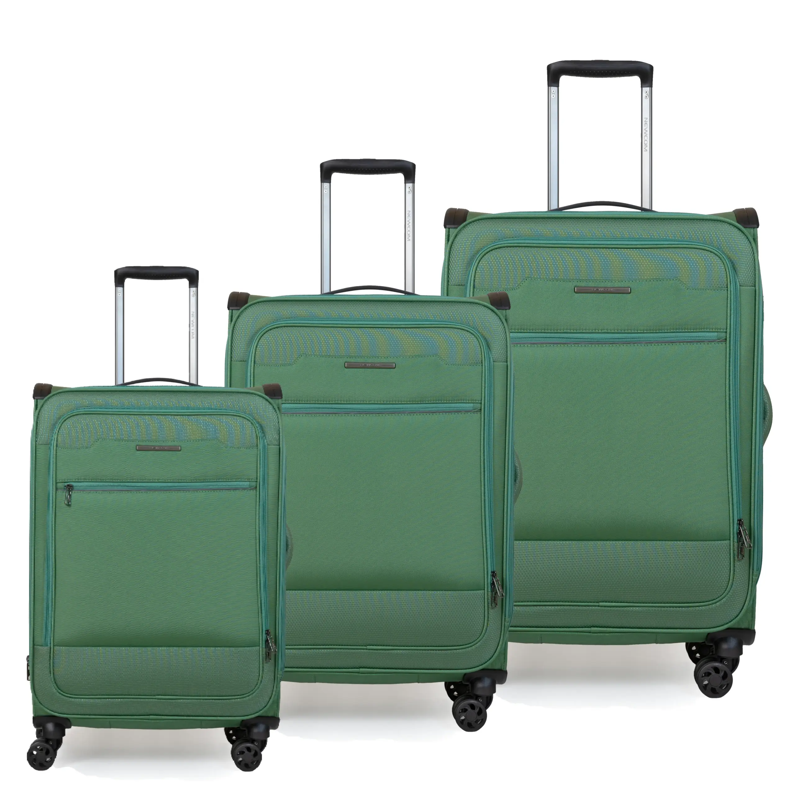 Βαλίτσες Υφασμάτινες σετ τριάδα Newcom N1510 green