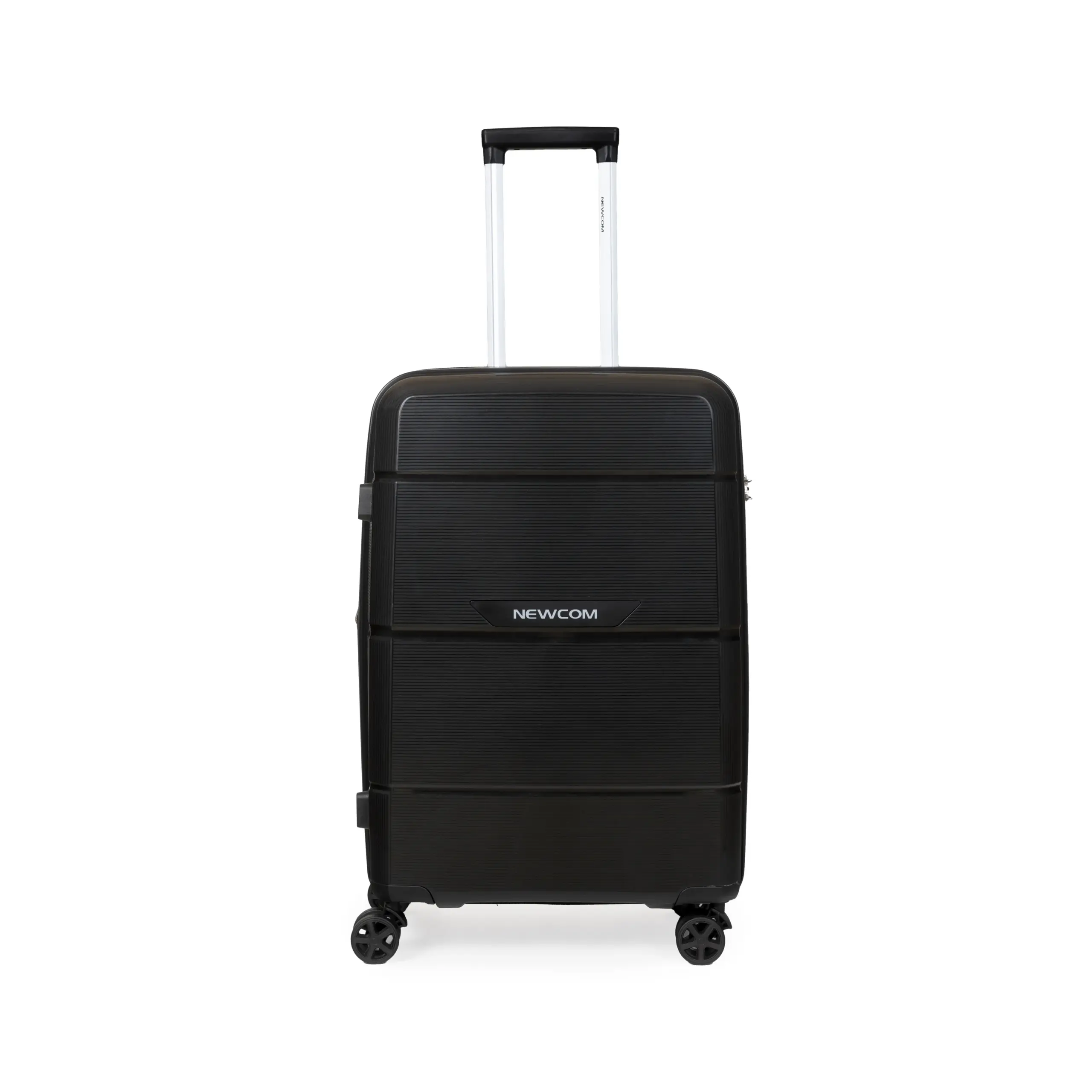 Βαλίτσα καμπίνας με επέκταση Newcom (PP) N1595/50 μαύρο