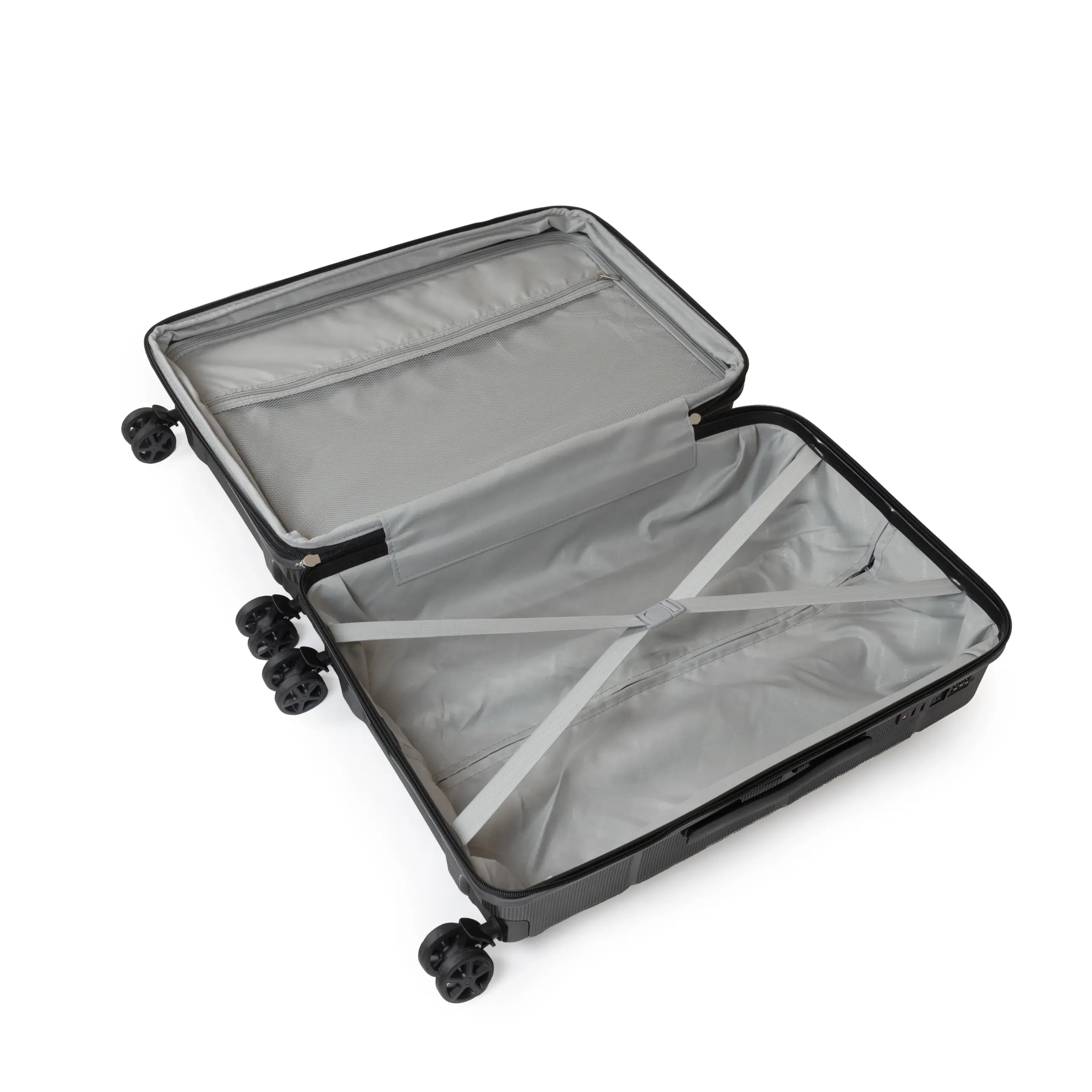 Βαλίτσα καμπίνας με επέκταση Newcom (PP) N1595/50 μαύρο