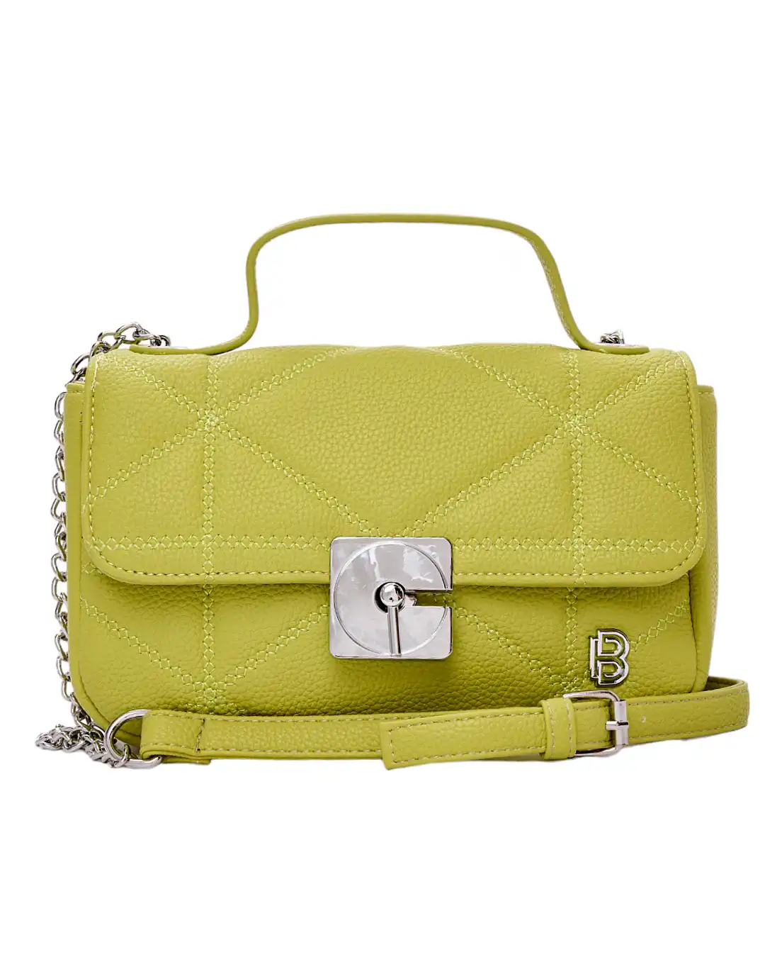 Τσάντα χιαστί με αλυσίδα-SW8951 – Ανοιχτό Πράσινο