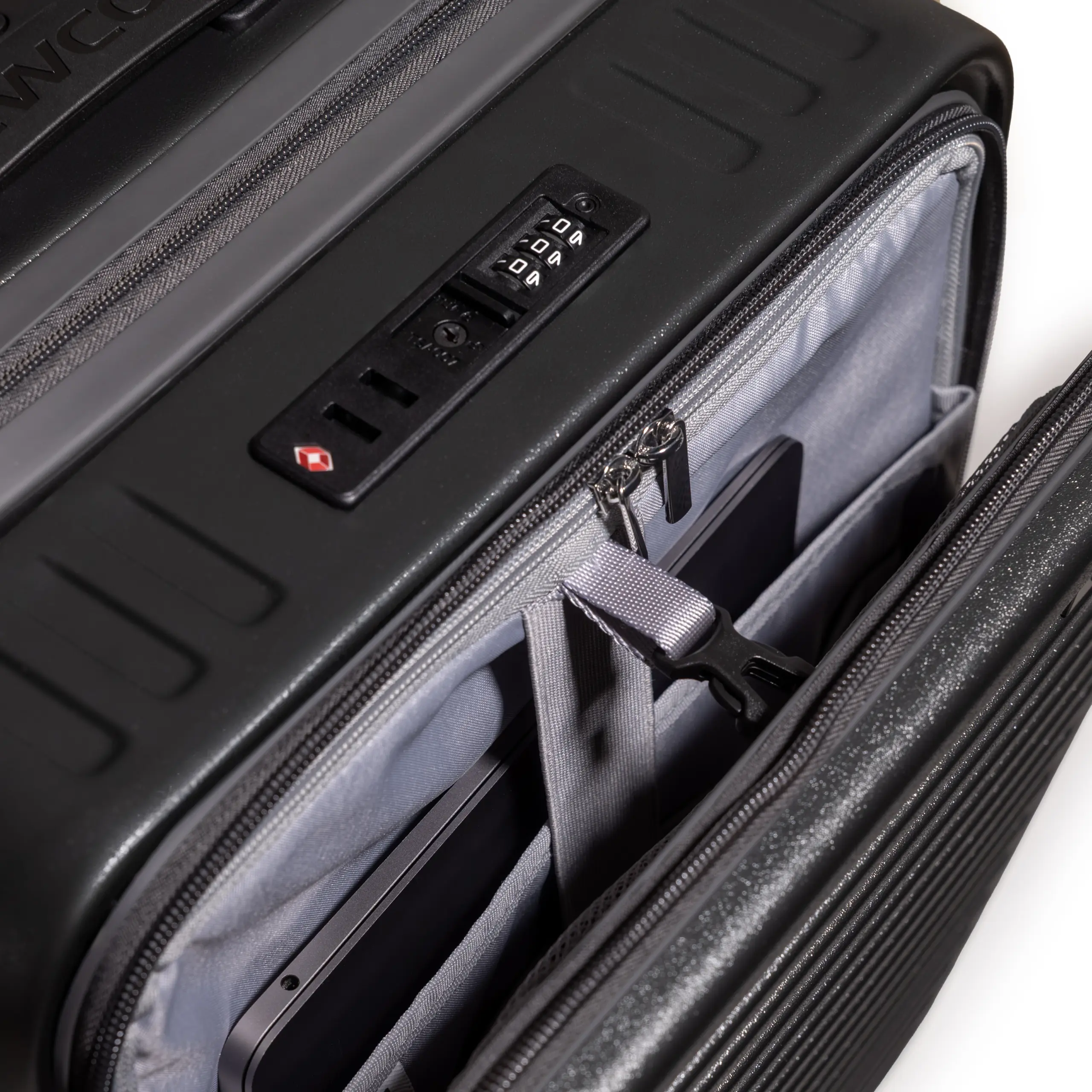 Βαλίτσα καμπίνας Laptop Newcom (ABS+PC) N1605/50 dark grey