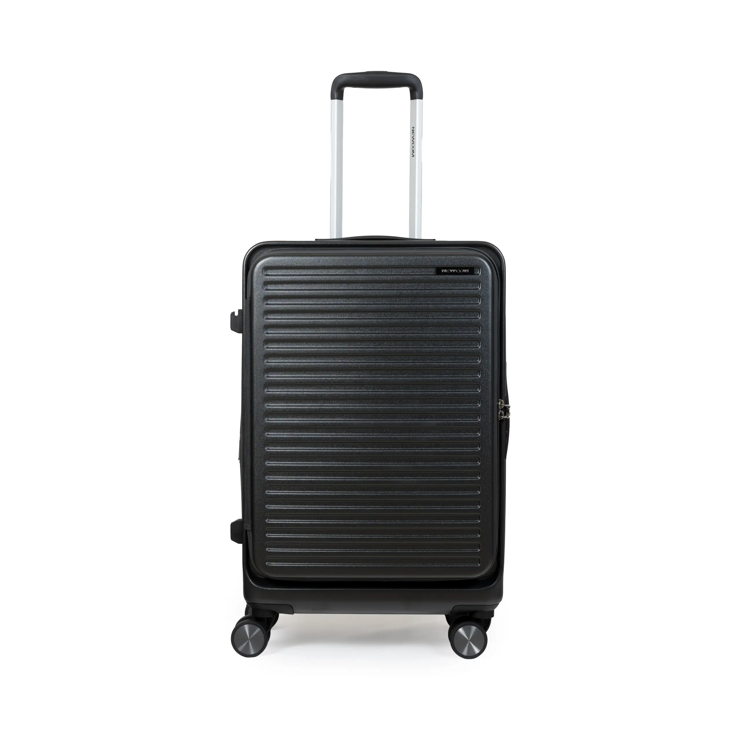 Βαλίτσες σετ Newcom (ABS+PC) μικρή μεσαία N1605 dark grey