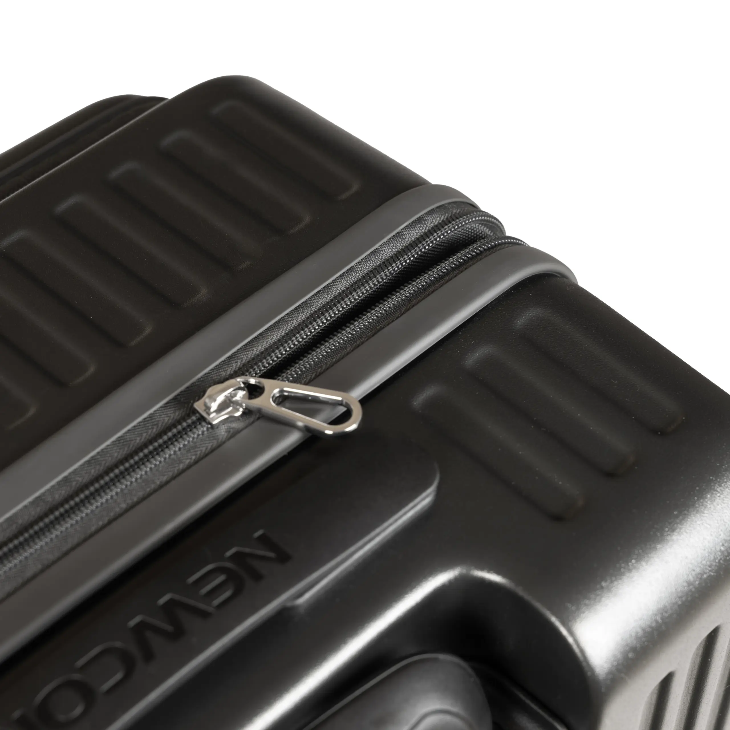 Βαλίτσες σετ Newcom (ABS+PC) μικρή μεσαία N1605 dark grey