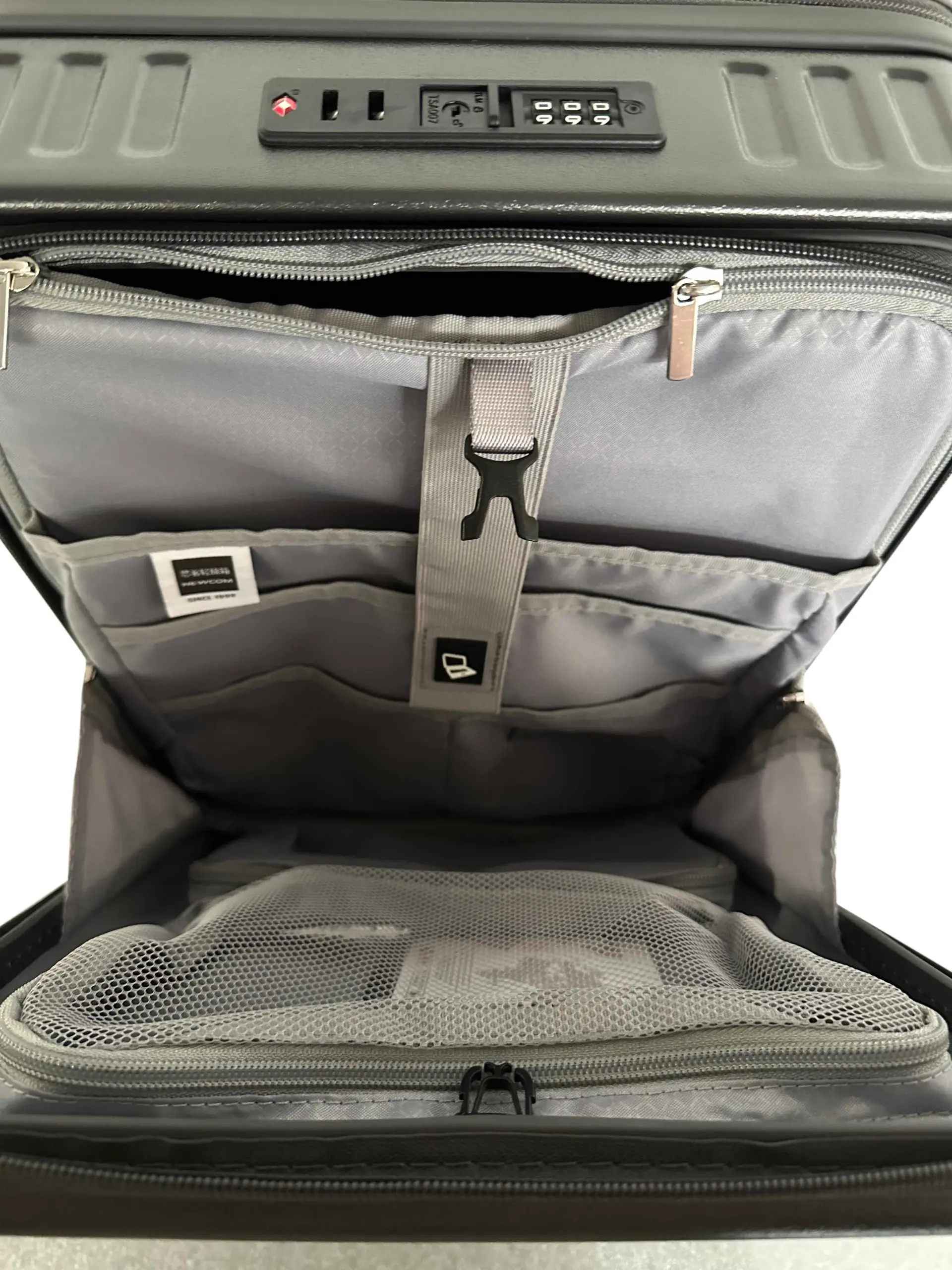 Βαλίτσα καμπίνας Laptop Newcom (ABS+PC) N1605/50 dark grey