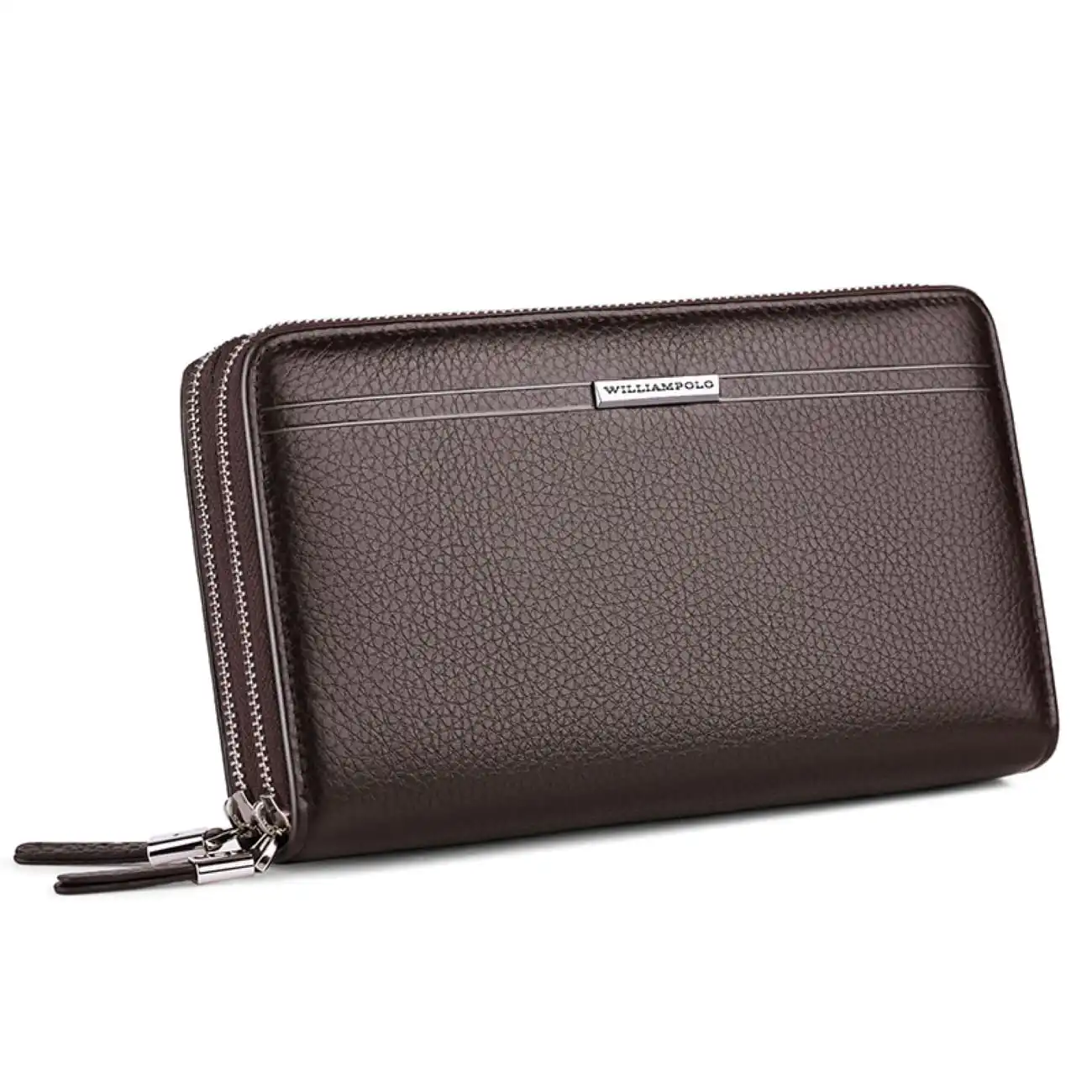 Δερμάτινο Ανδρικό πορτοφόλι William Polo 163(LARGE) brown Δερμάτινο Ανδρικό πορτοφόλι William Polo 163(LARGE) brown