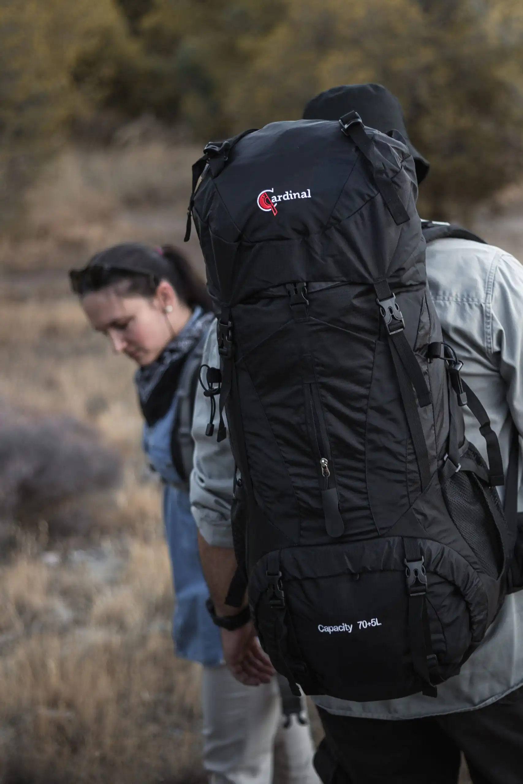 Σακίδιο ορειβατικό Ταξιδιού αδιάβροχο Cardinal 1788 70+5L μαύρο
