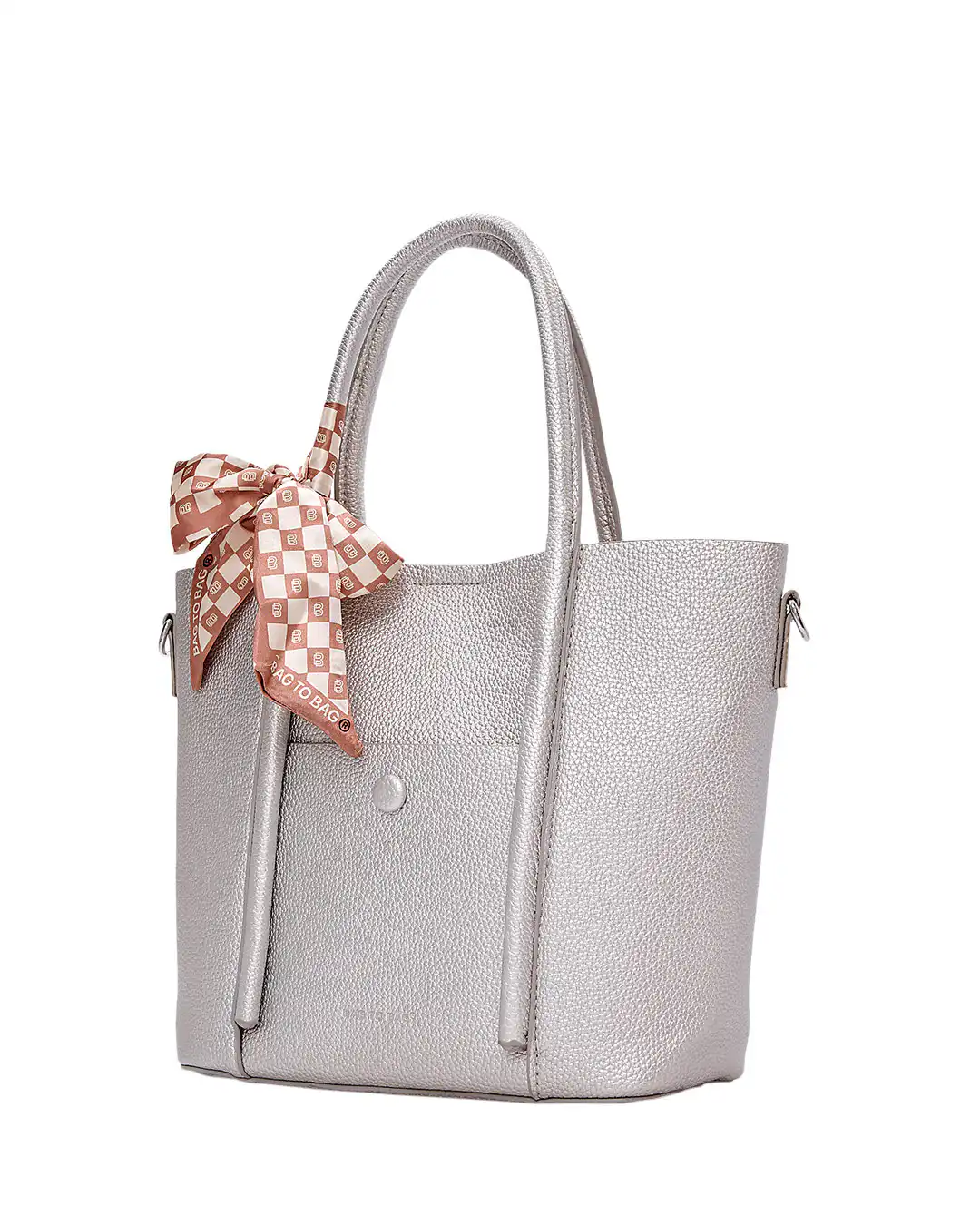 Τσάντα ώμου 0193# – Ασημί