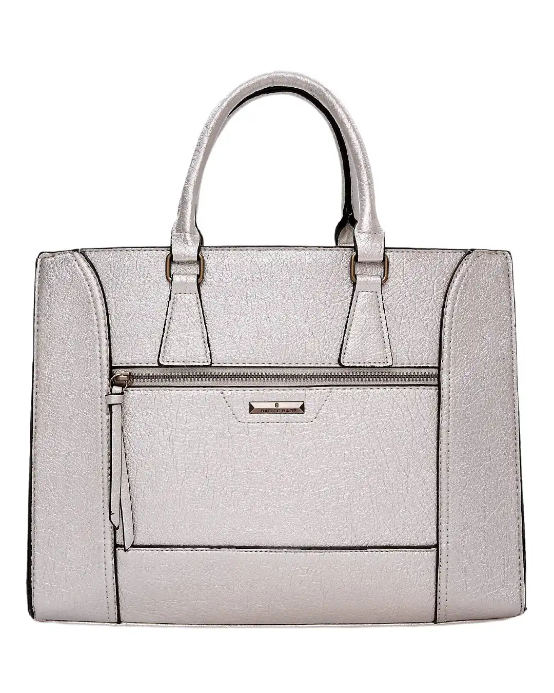 Τσάντα χειρός QR-23957 – Ασημί