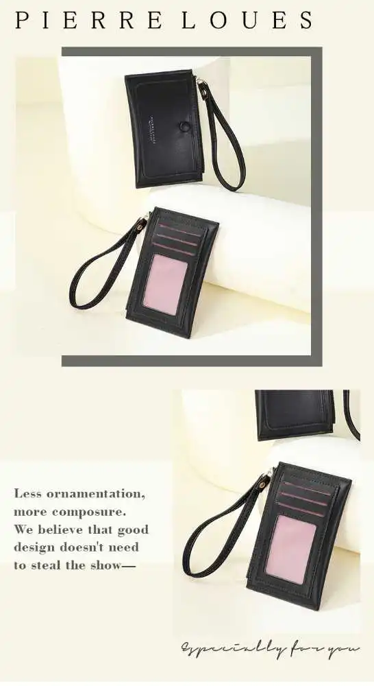 Γυναικεία καρτοθήκη Pierre Loues 19-55 μαύρο