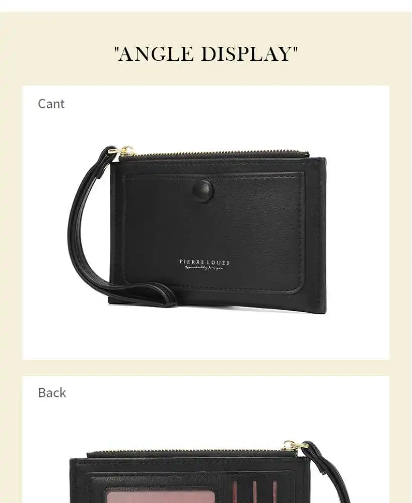 Γυναικεία καρτοθήκη Pierre Loues 19-55 μαύρο
