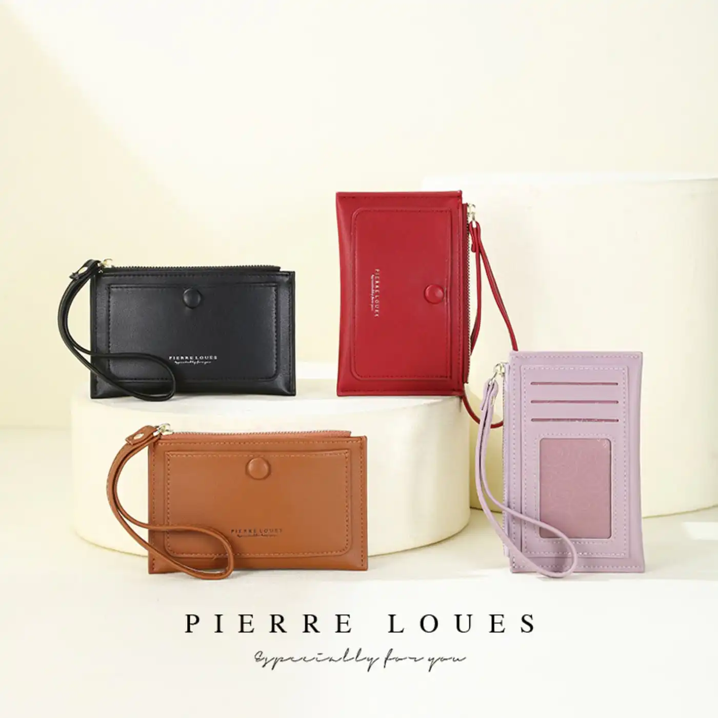 Γυναικεία καρτοθήκη Pierre Loues 19-55 κόκκινο Γυναικεία καρτοθήκη Pierre Loues 19-55 κόκκινο