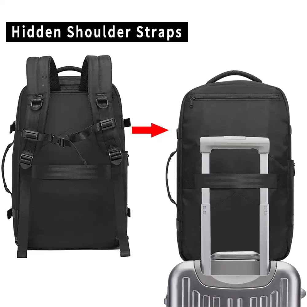 Σακίδιο πλάτης Bange Travel Overnight Cabin Size, 40 L 17,3'' 1916 μαύρο