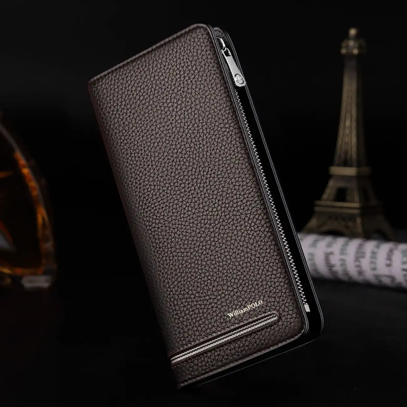 Δερμάτινο Ανδρικό πορτοφόλι William Polo 195191 brown Δερμάτινο Ανδρικό πορτοφόλι William Polo 195191 brown