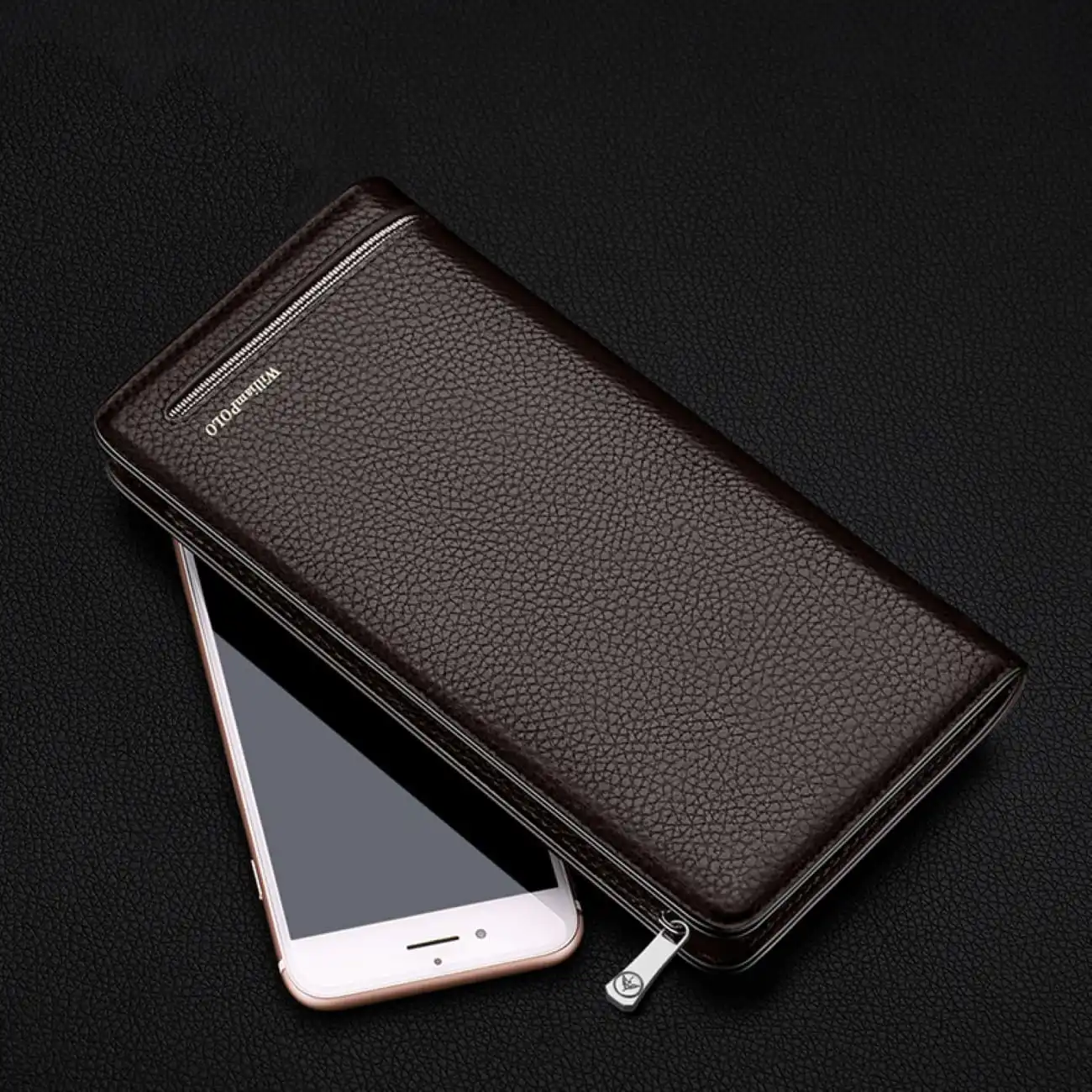 Δερμάτινο Ανδρικό πορτοφόλι William Polo 195191 brown