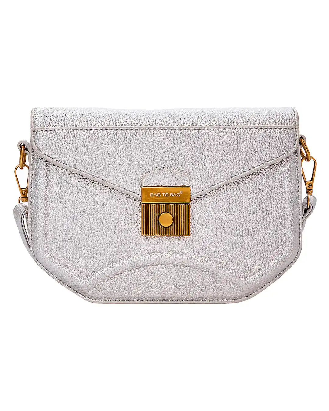 Τσαντάκι χιαστί SW8912 – Ασημί