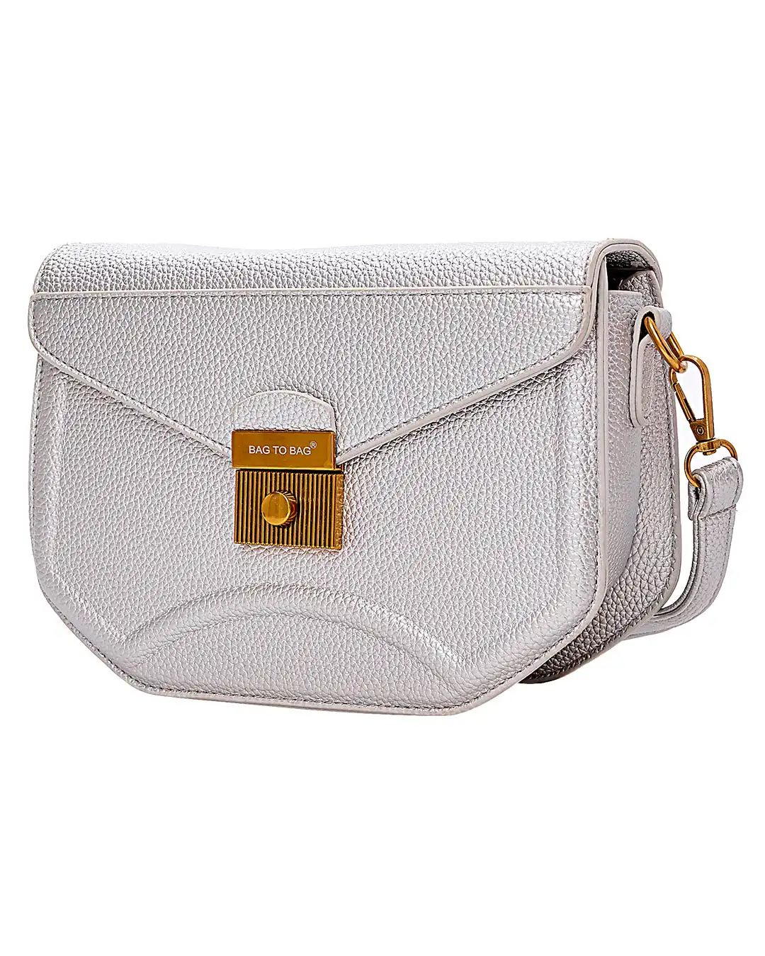 Τσαντάκι χιαστί SW8912 – Ασημί