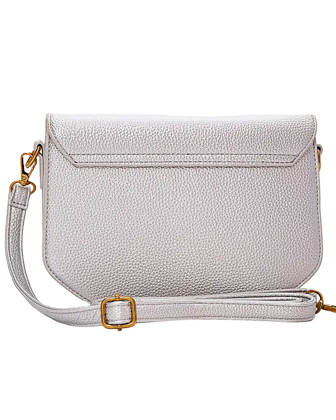 Τσαντάκι χιαστί SW8912 - Ασημί