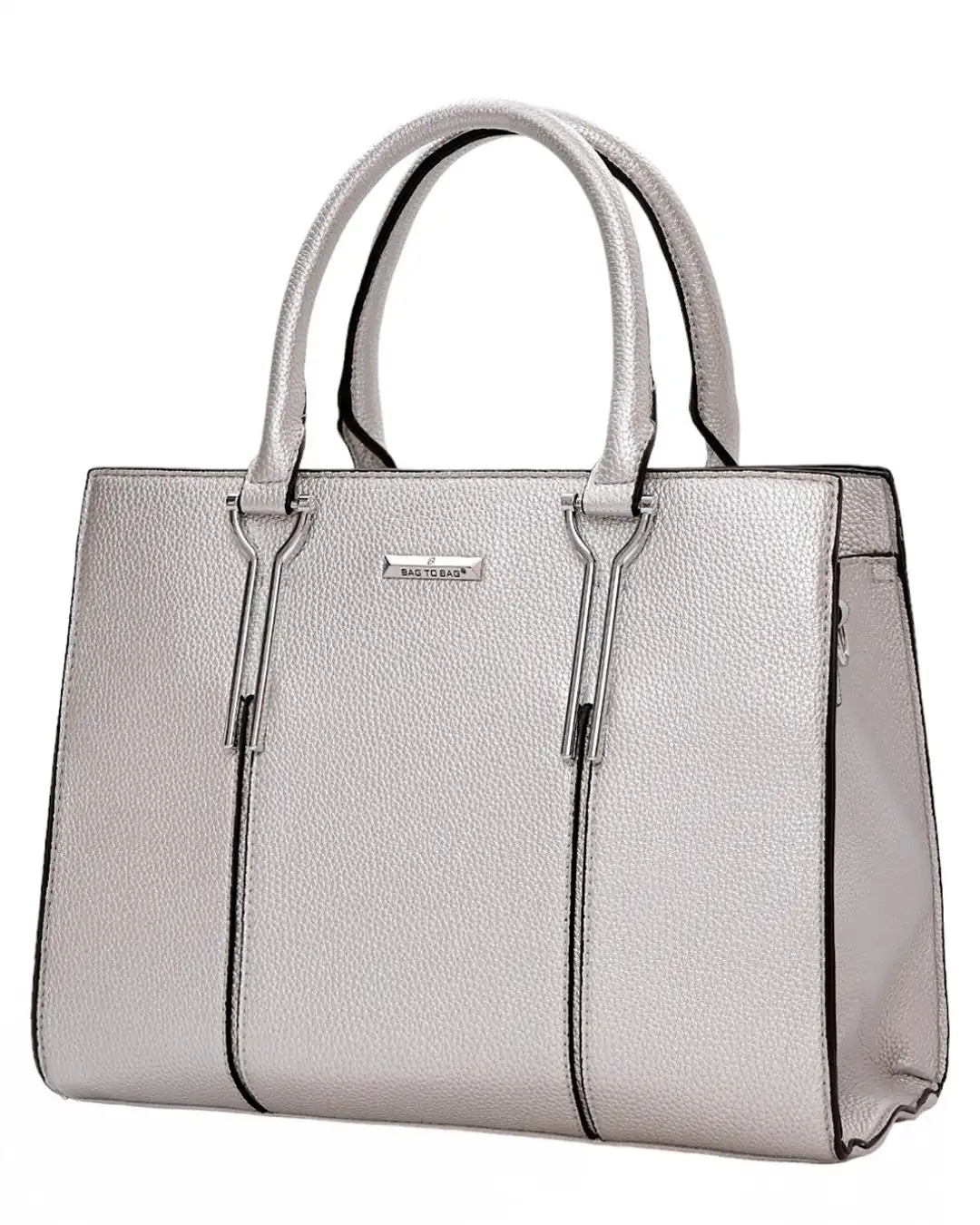 Τσάντα χειρός QR-23905 – Ασημί