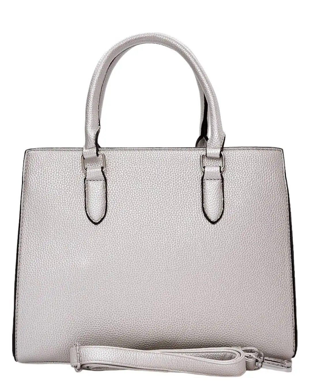 Τσάντα χειρός QR-23905 - Ασημί