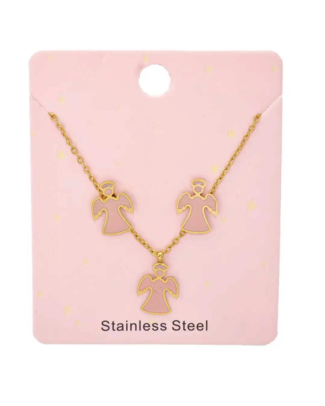 Κρεμαστό σετ λαιμού με σκουλαρίκια αγγελάκια YC-KS012 – Χρυσό Κρεμαστό σετ λαιμού με σκουλαρίκια αγγελάκια YC-KS012 – Χρυσό