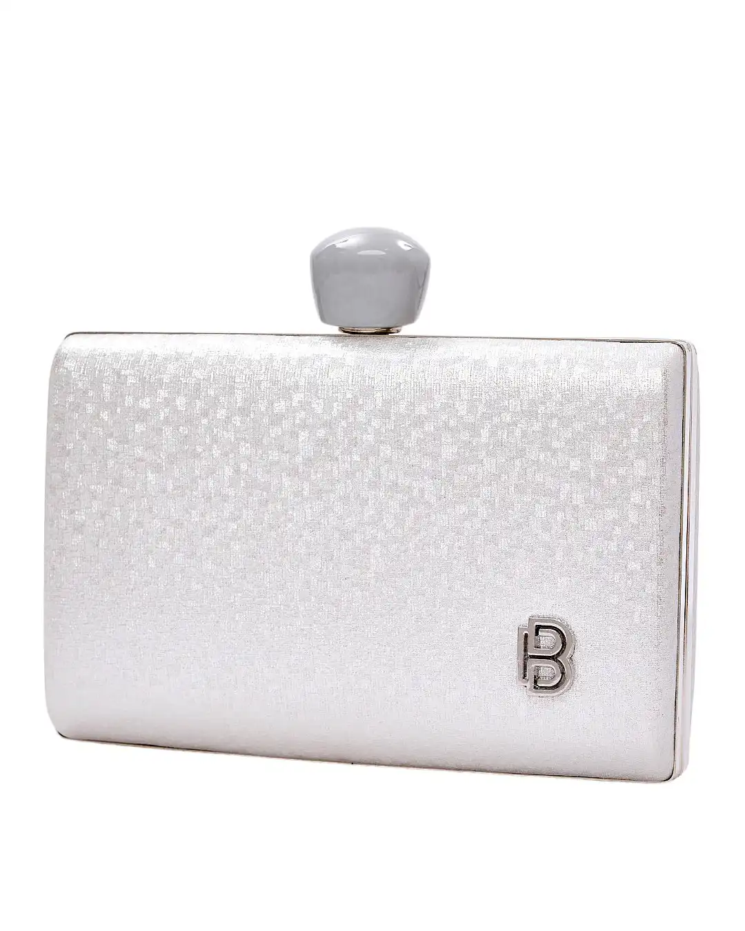 Τσάντα φάκελος clutch -JH-21992 – Ασημί