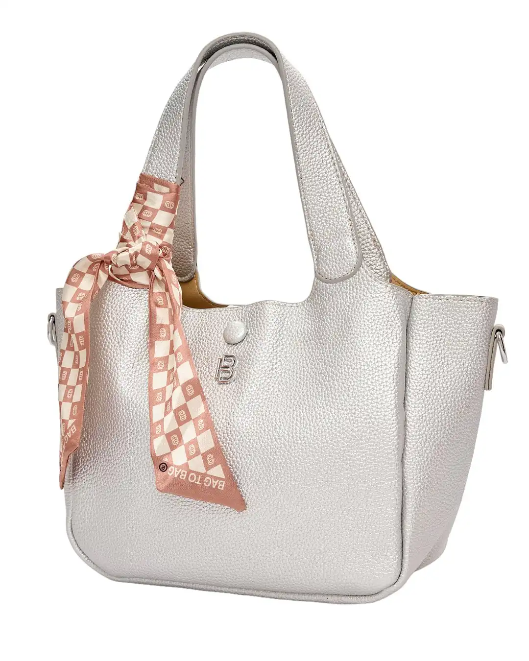 Τσάντα χειρός 0192# – Ασημί