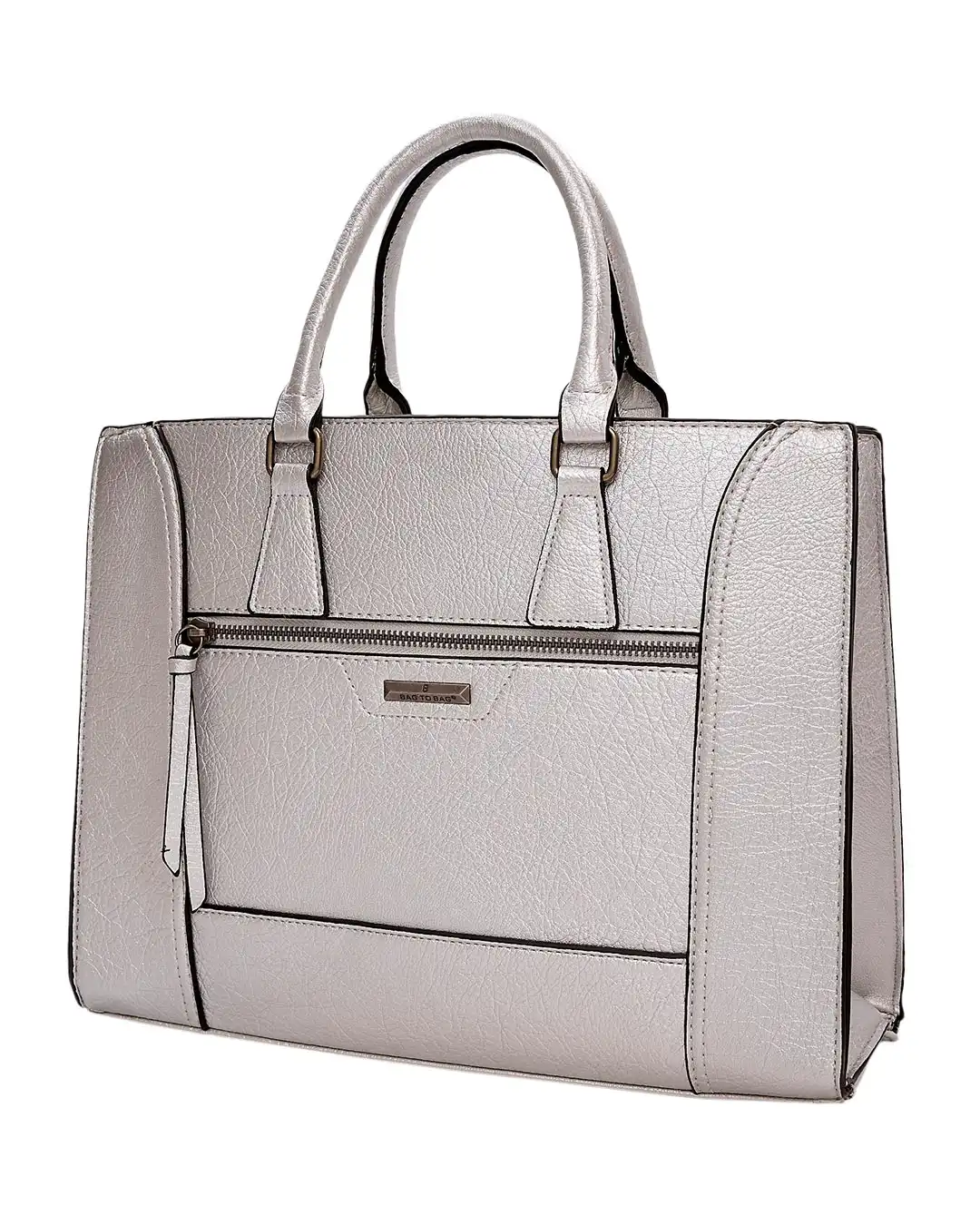 Τσάντα χειρός QR-23957 – Ασημί