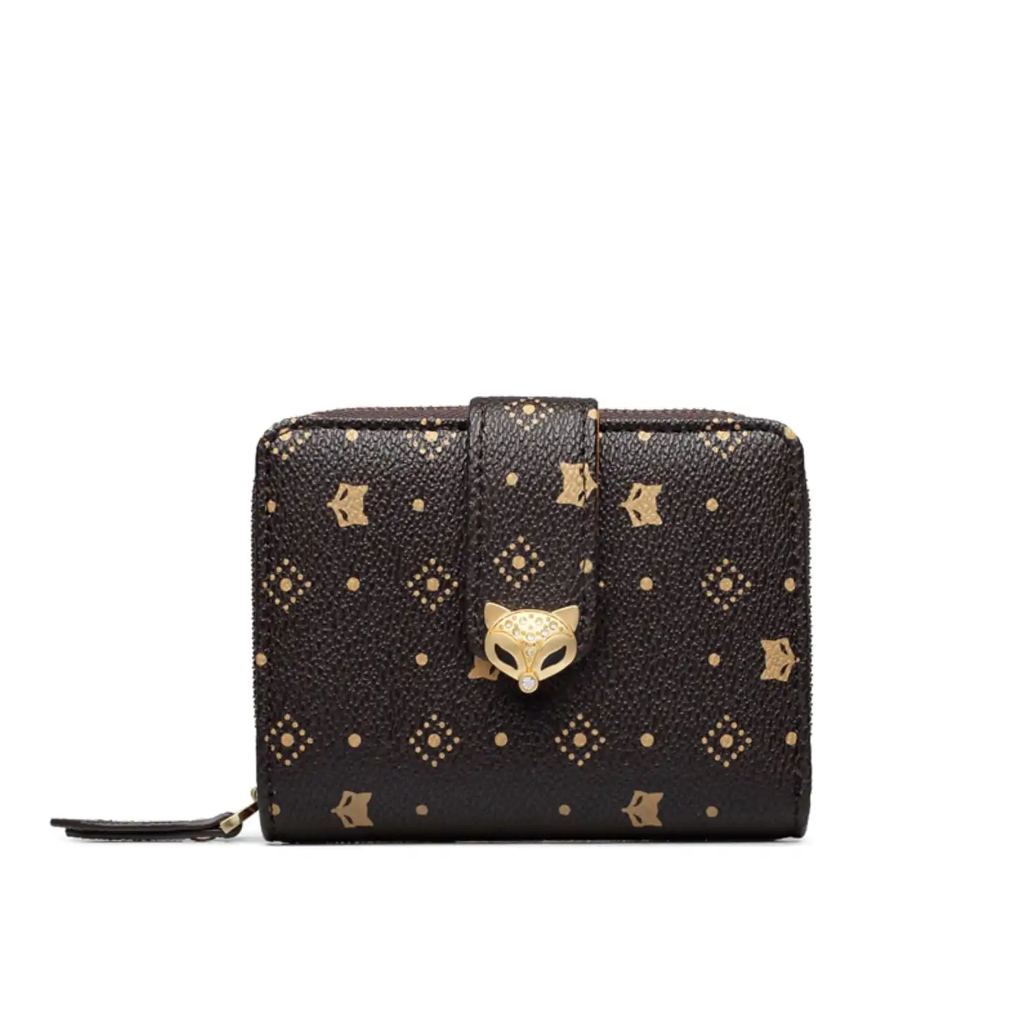 Γυναικείο δερμάτινο PVC πορτοφόλι Foxer 200001F καφέ Γυναικείο δερμάτινο PVC πορτοφόλι Foxer 200001F καφέ