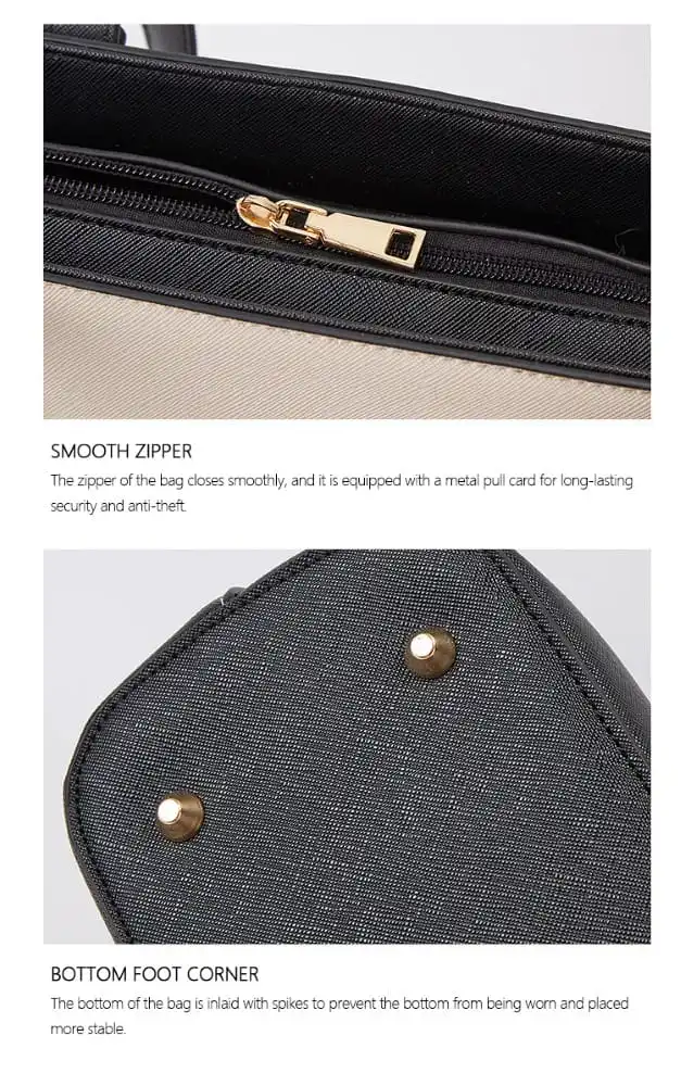 Γυναικείο σετ τσάντας χιαστί/ώμου/νεσεσέρ Cardinal 2003 white/black