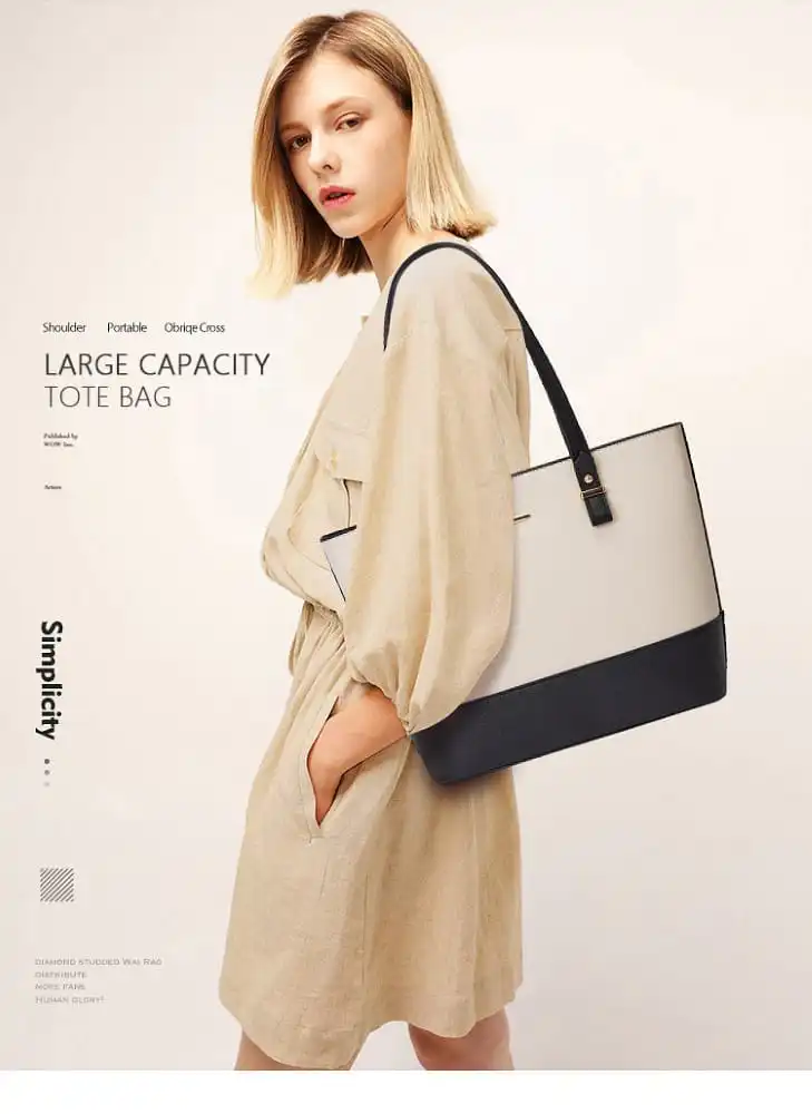 Γυναικείο σετ τσάντας χιαστί/ώμου/νεσεσέρ Cardinal 2003 white/black