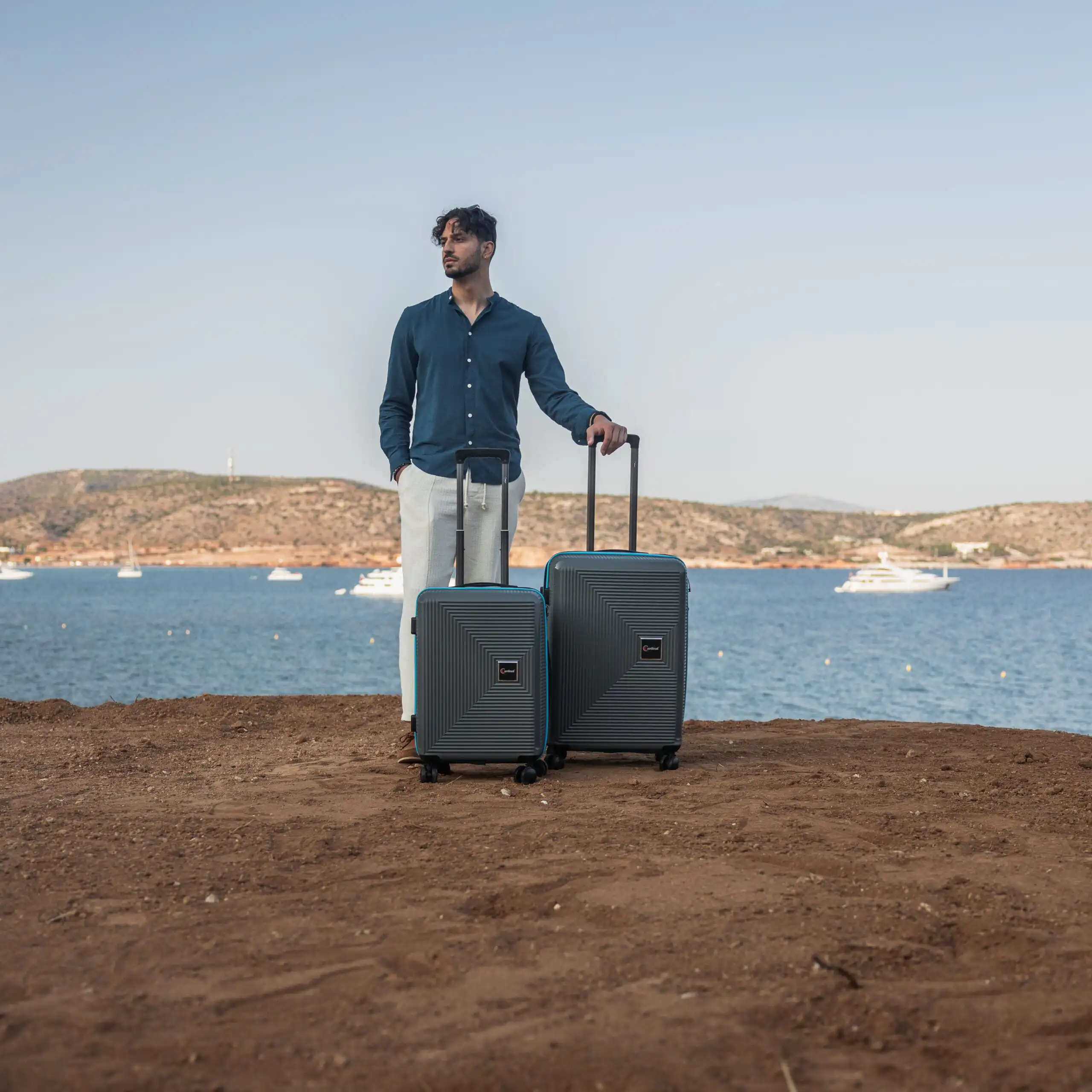 Βαλίτσες σετ Anniversary Cardinal (PP) μικρή μεσαία 2015 50/60 γκρί