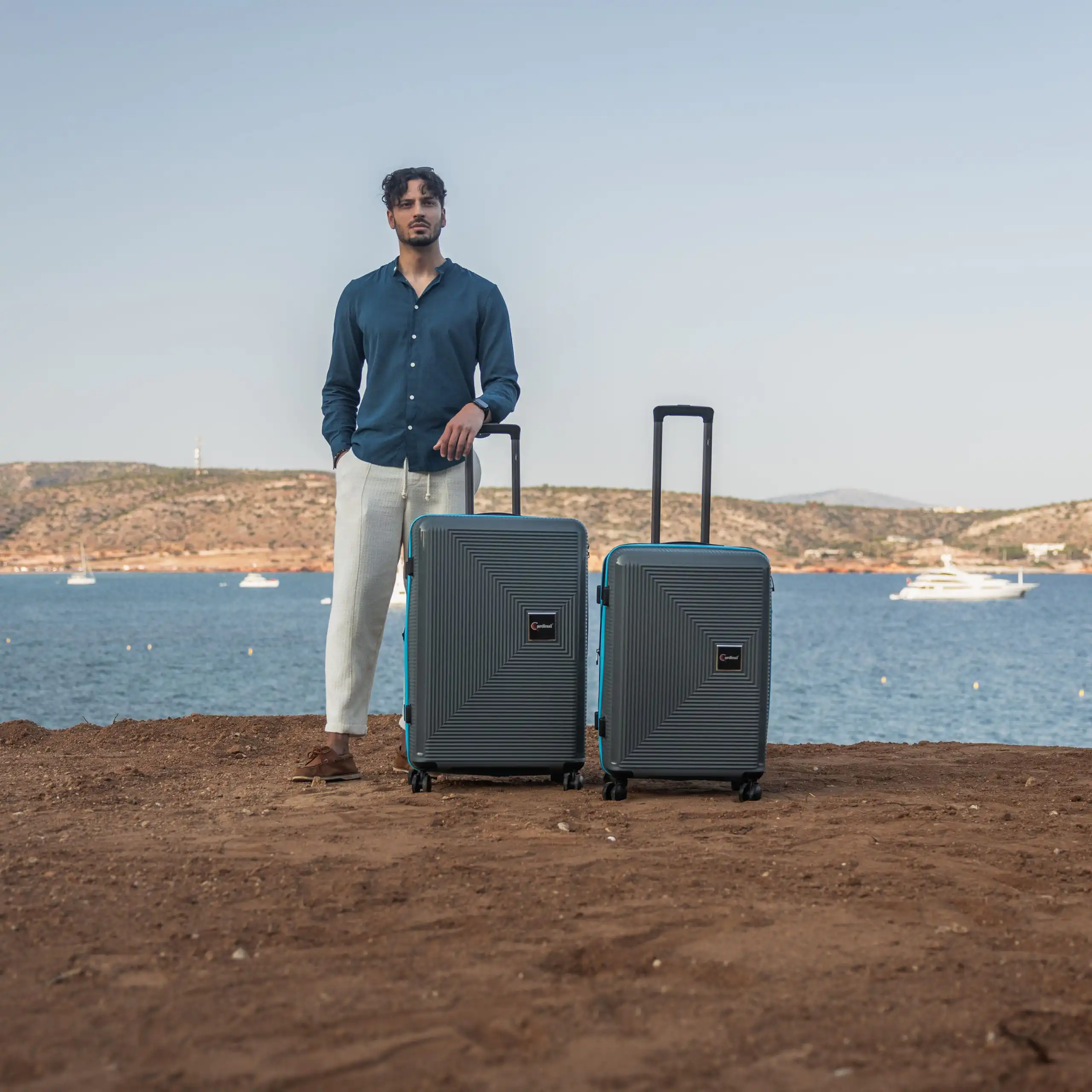 Βαλίτσες σετ Anniversary Cardinal (PP) μεσαία/μεγάλη 2015/60/70 γκρί