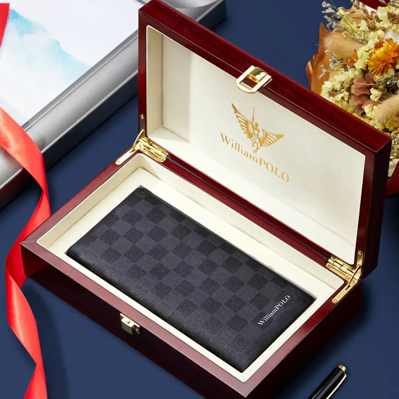 Δερμάτινο Ανδρικό πορτοφόλι William Polo 201502 black Δερμάτινο Ανδρικό πορτοφόλι William Polo 201502 black