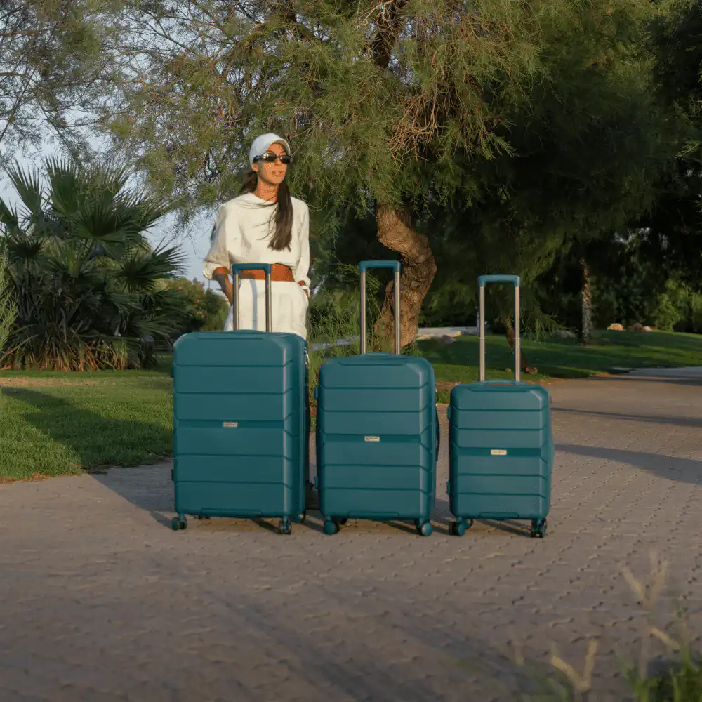 Βαλίτσες Ταξιδιού Επεκτάσιμη Elusive (σέτ 3 τεμαχίων) Cardinal (PP) 2016 πετρόλ