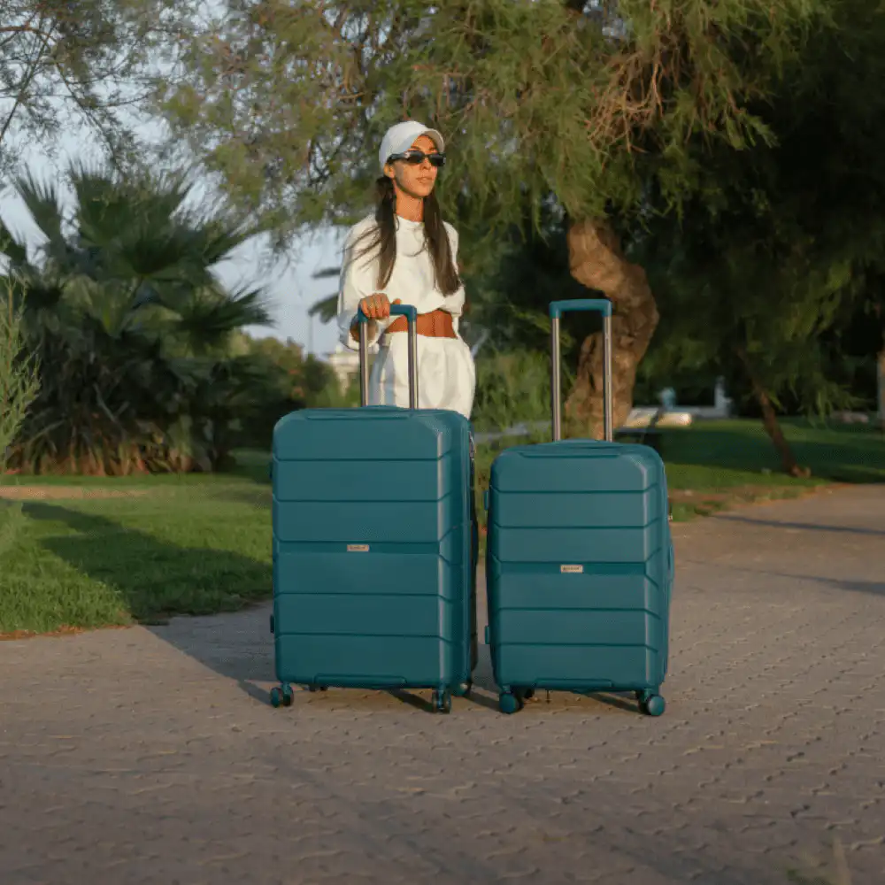 Βαλίτσες Ταξιδιού σετ Επεκτάσιμη Elusive Cardinal (PP) μεσαία/μεγάλη 2016/60/70 cm πετρόλ