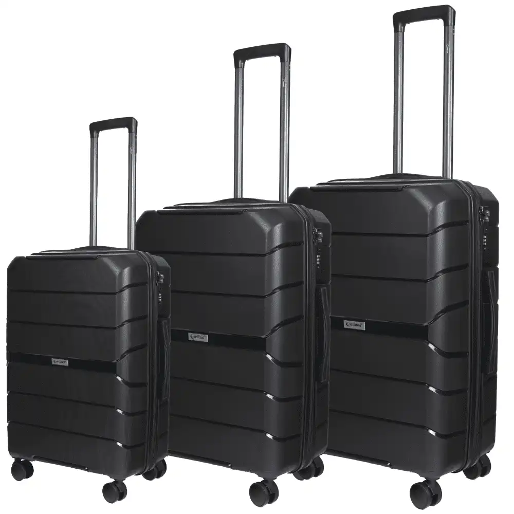 Βαλίτσες Ταξιδιού σετ Επεκτάσιμη Elusive (σέτ 3 τεμαχίων) Cardinal (PP) 2016 μαύρο