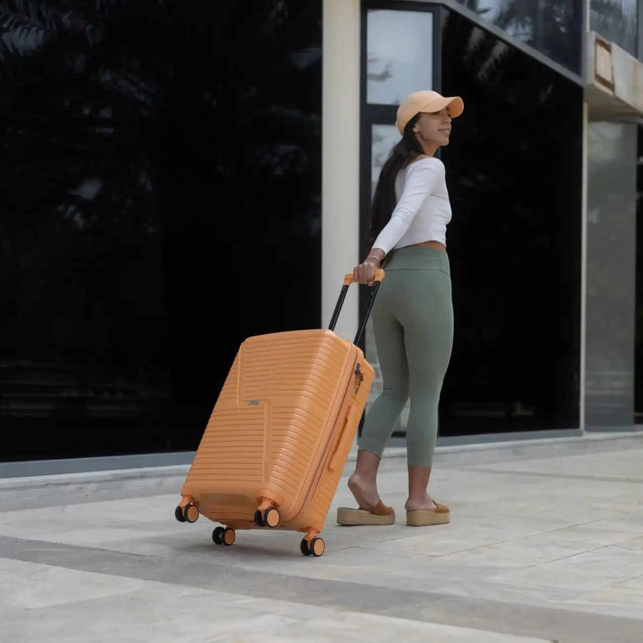 Βαλίτσα ταξιδιού Cardinal (PP) μεσαία 2021/60 Πορτοκαλί