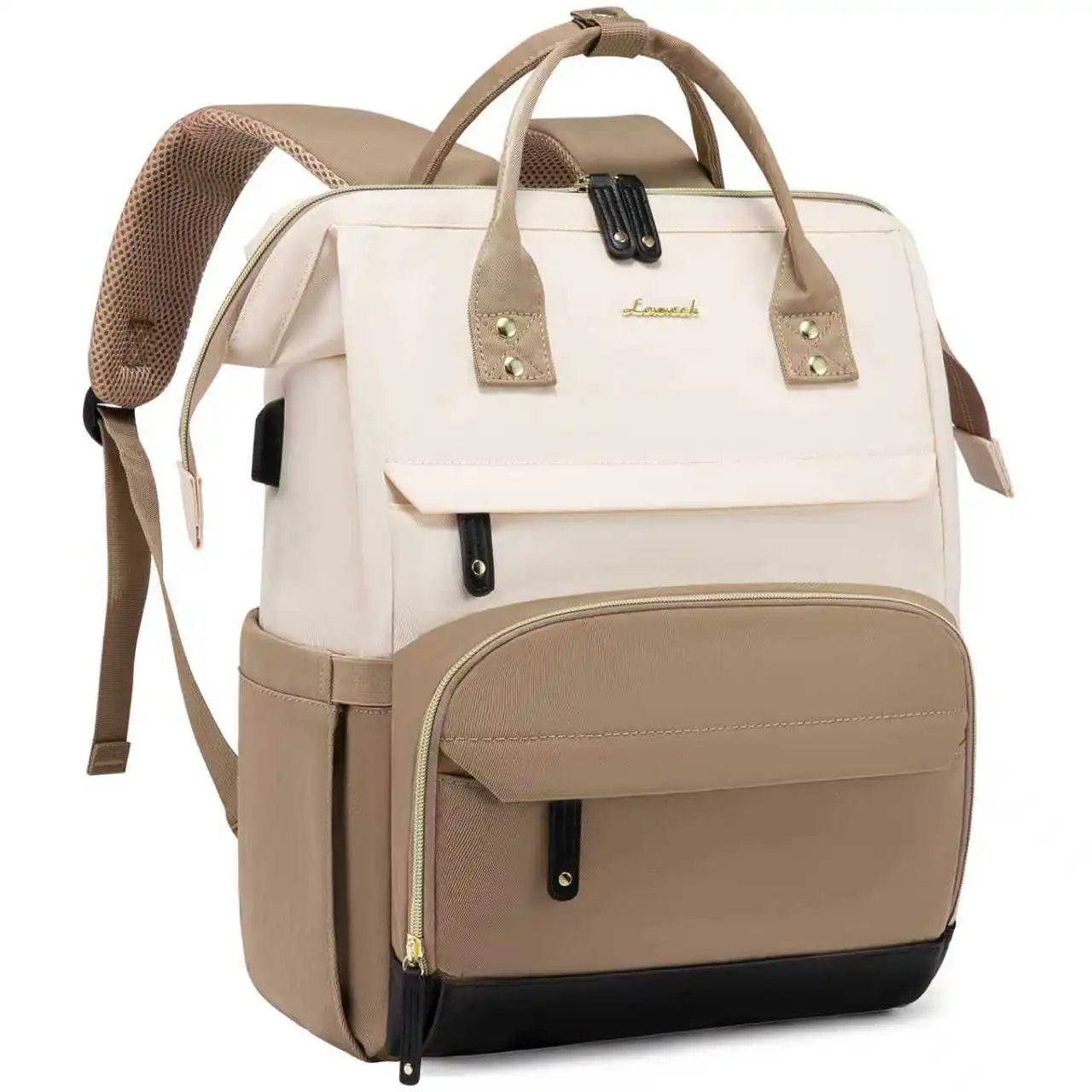 Γυναικείο Σακίδιο Φορητού Υπολογιστή Lovevook 15,6” MB2046 Beige/black/khaki