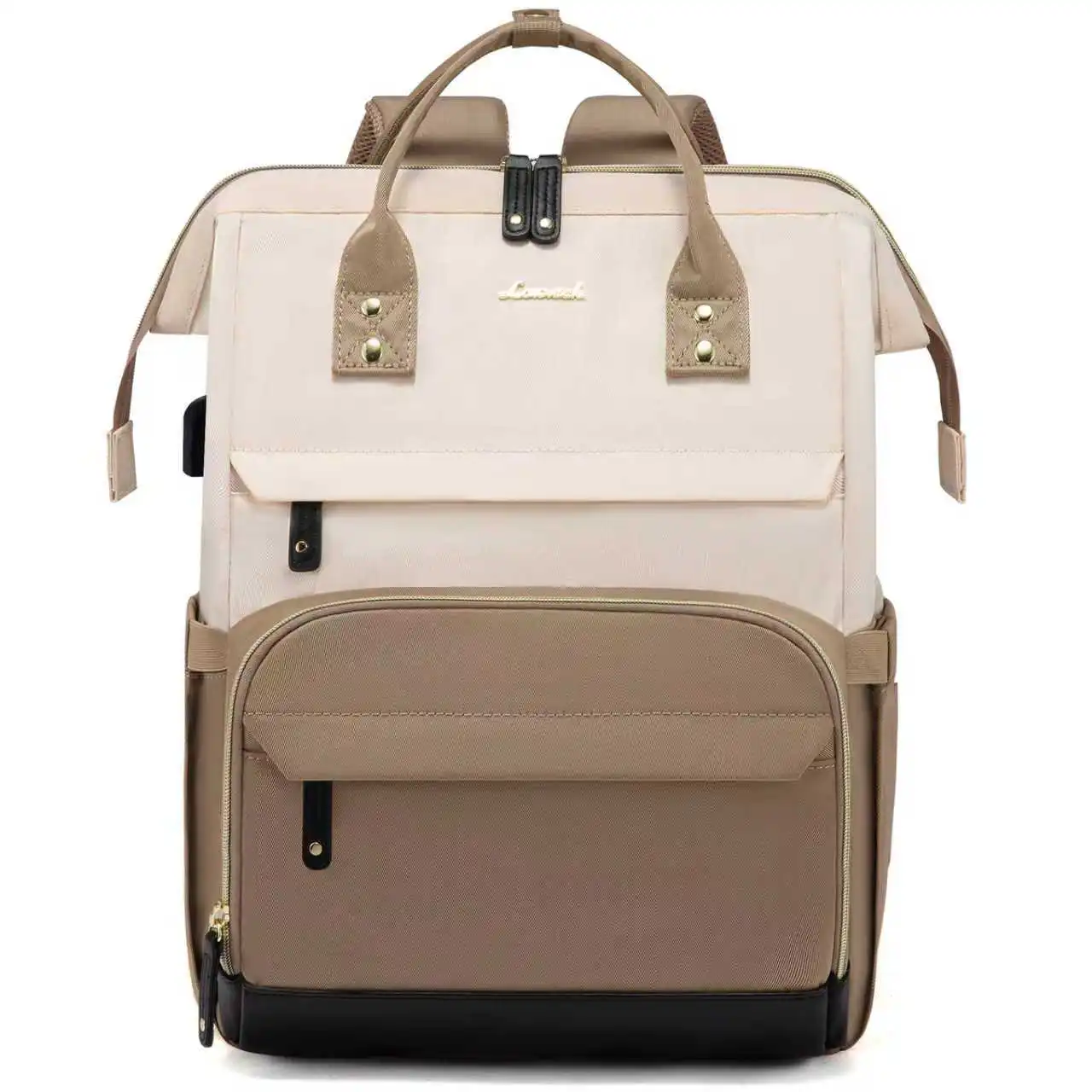 Γυναικείο Σακίδιο Φορητού Υπολογιστή Lovevook 15,6'' MB2046 Beige/black/khaki
