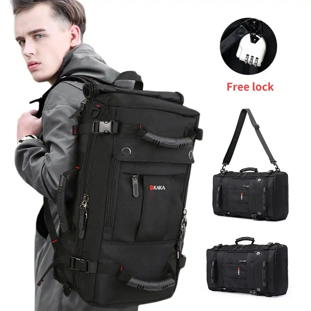 Σακίδιο πλάτης/Σακβουαγιάζ Kaka 40L Travel, Carry On Durable 2050 μαύρο Σακίδιο πλάτης/Σακβουαγιάζ Kaka 40L Travel, Carry On Durable 2050 μαύρο