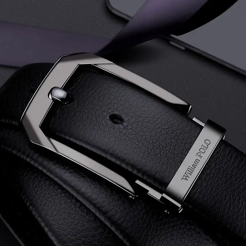 Ανδρική Ζώνη Δερμάτινη William Polo 20523P gun - 1-15cm