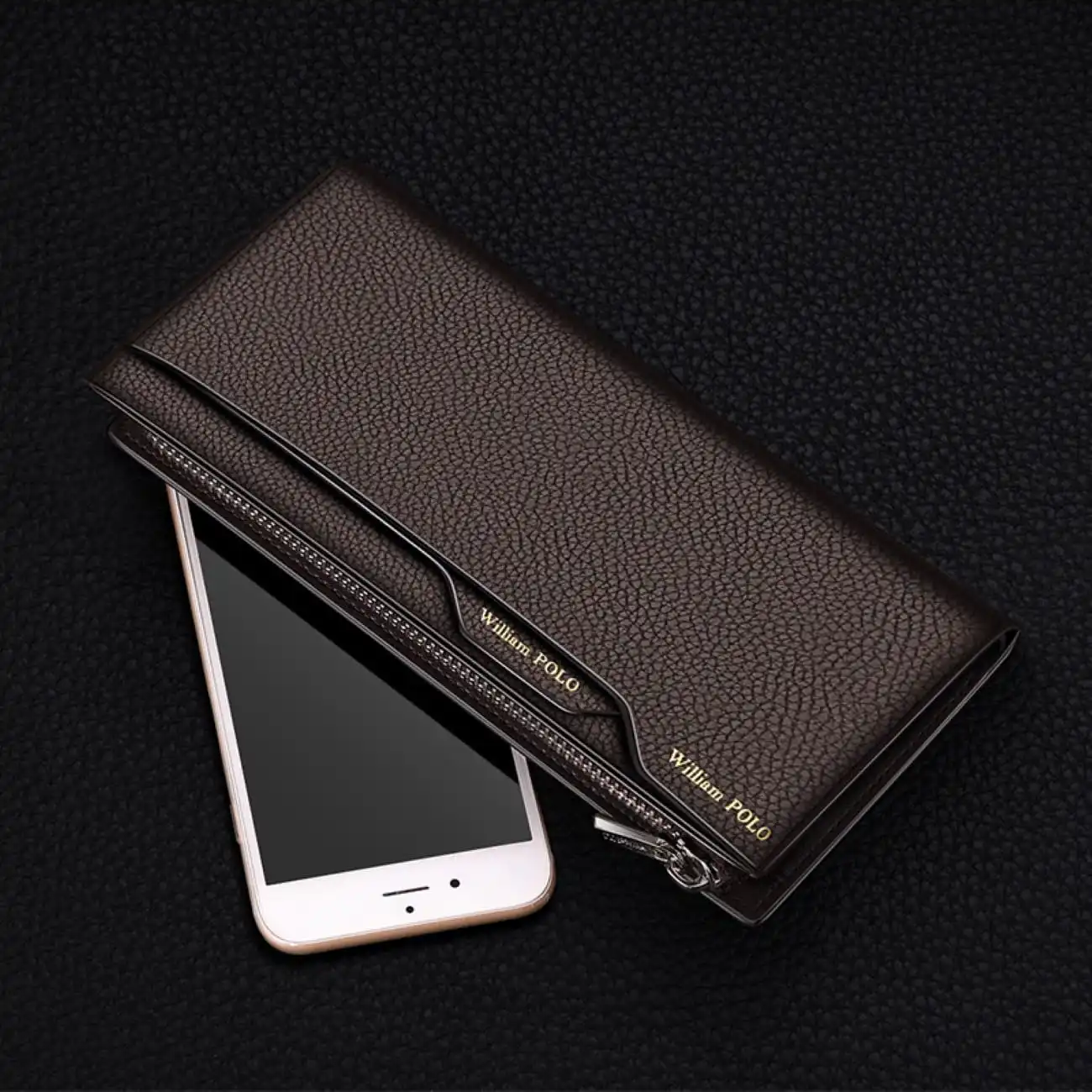 Δερμάτινο Ανδρικό πορτοφόλι William Polo 205255 brown Δερμάτινο Ανδρικό πορτοφόλι William Polo 205255 brown