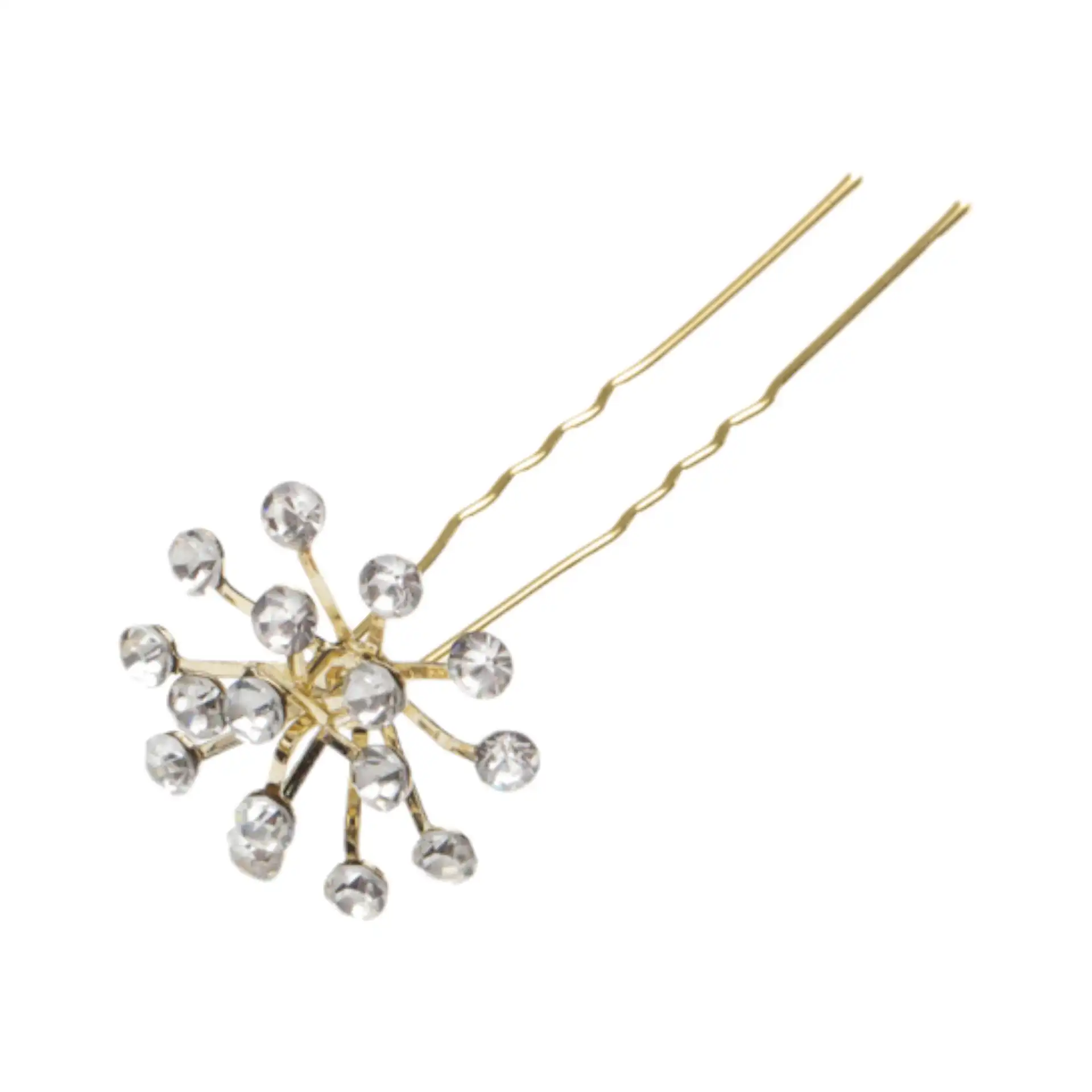 Φουρκέτα μαλλιών χρυσή με στρας στυλ bouquet Φουρκέτα μαλλιών χρυσή με στρας στυλ bouquet