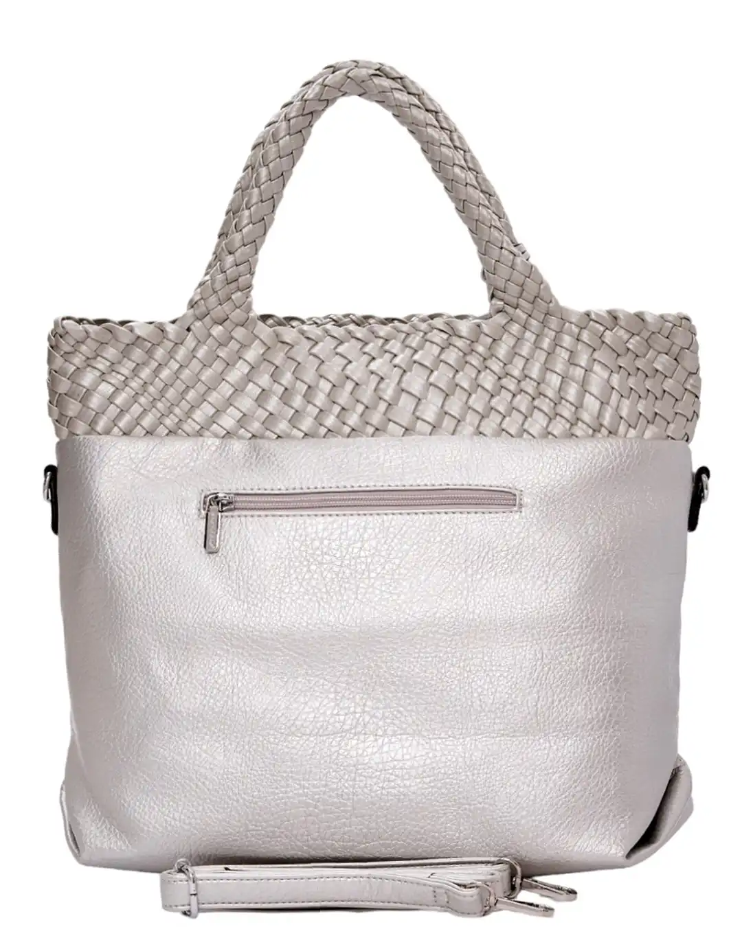 Τσάντα ώμου BY-31420 - Ασημί